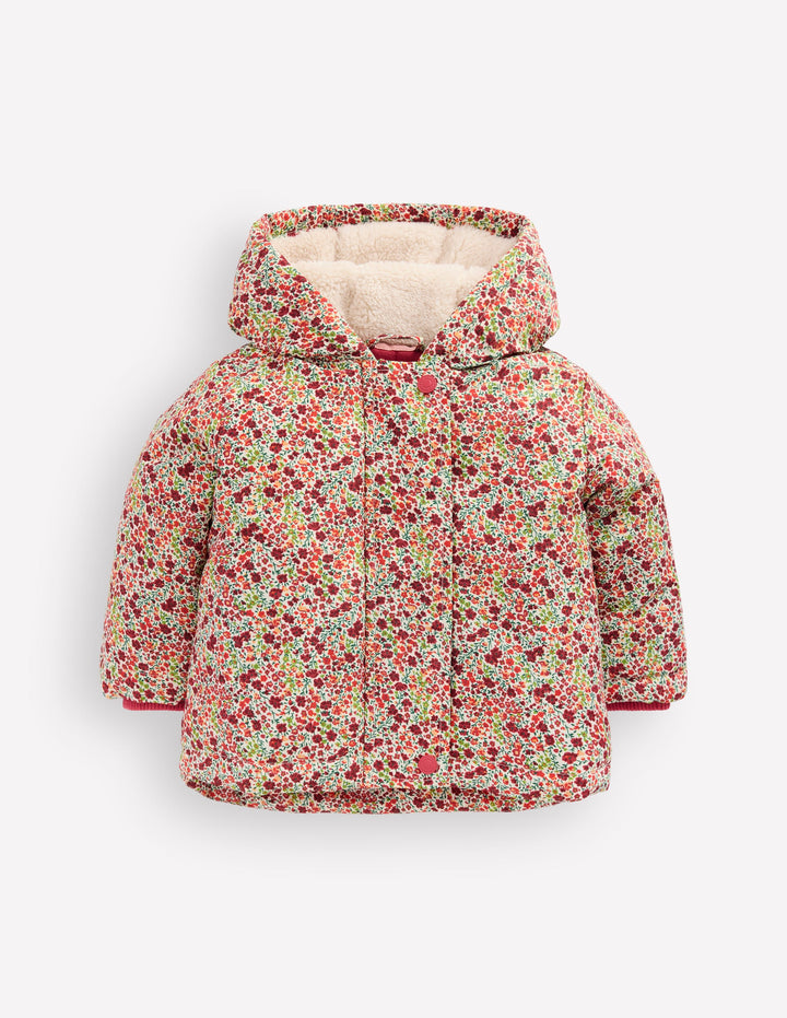 3-in-1 Shower Resistant Coat-Poppy Field