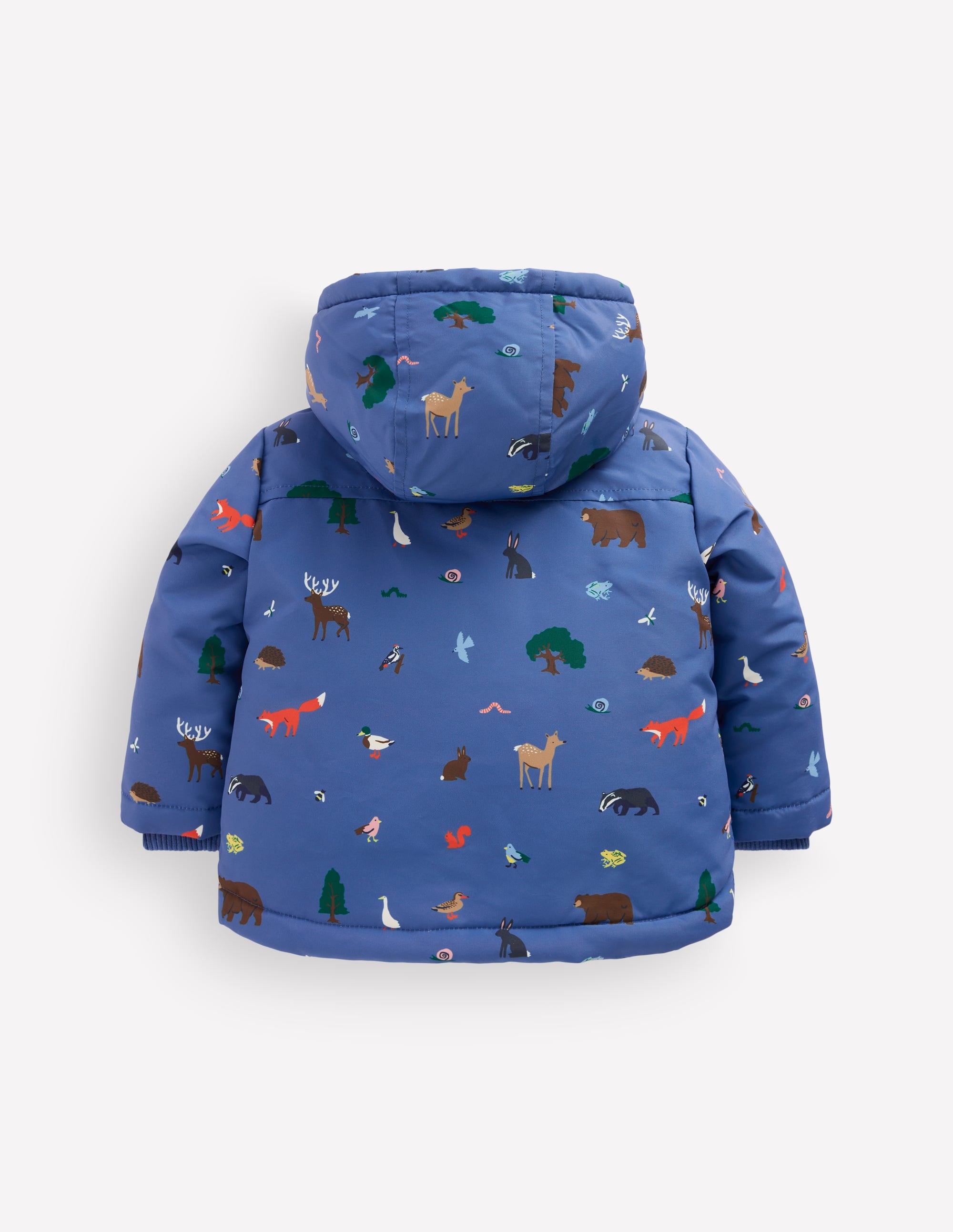 3-in-1 Shower Resistant Coat-Bluejay Woodland Animals - Image 2
