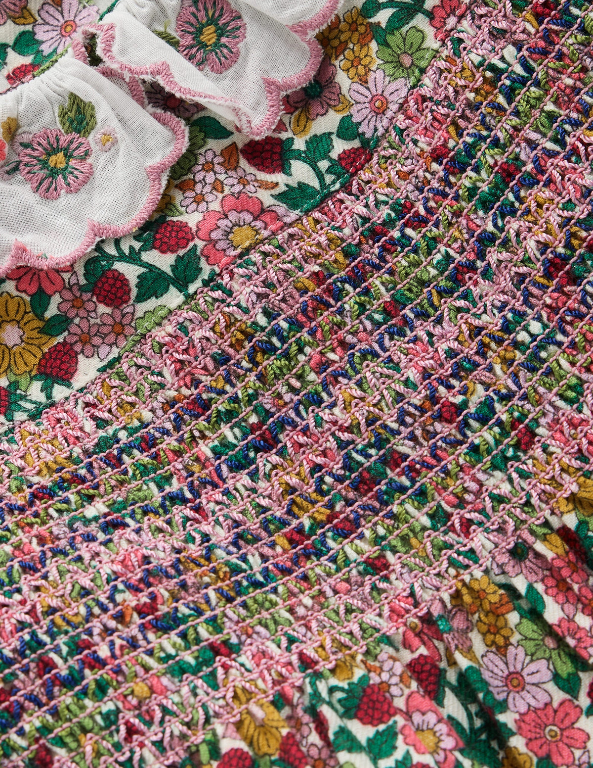 Smocked Party Dress-Multi Floral - Image 2