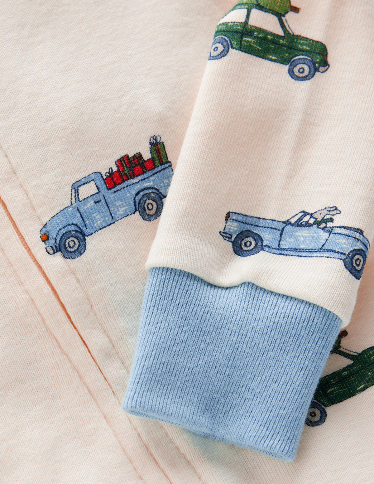 All-in-One Jersey Romper-Festive Cars - Image 2