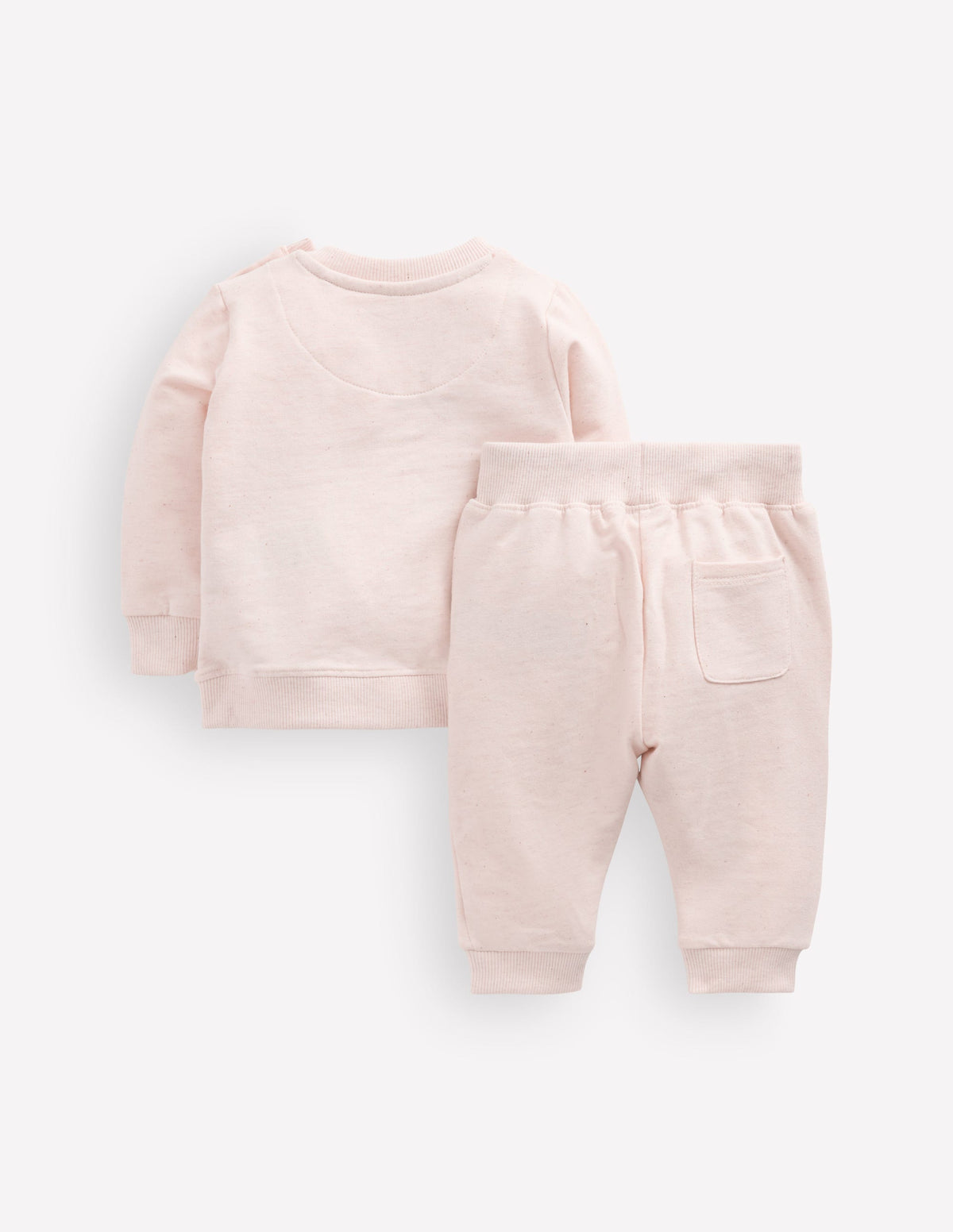 Appliqué Sweatshirt Set-Oatmeal Raspberries-3