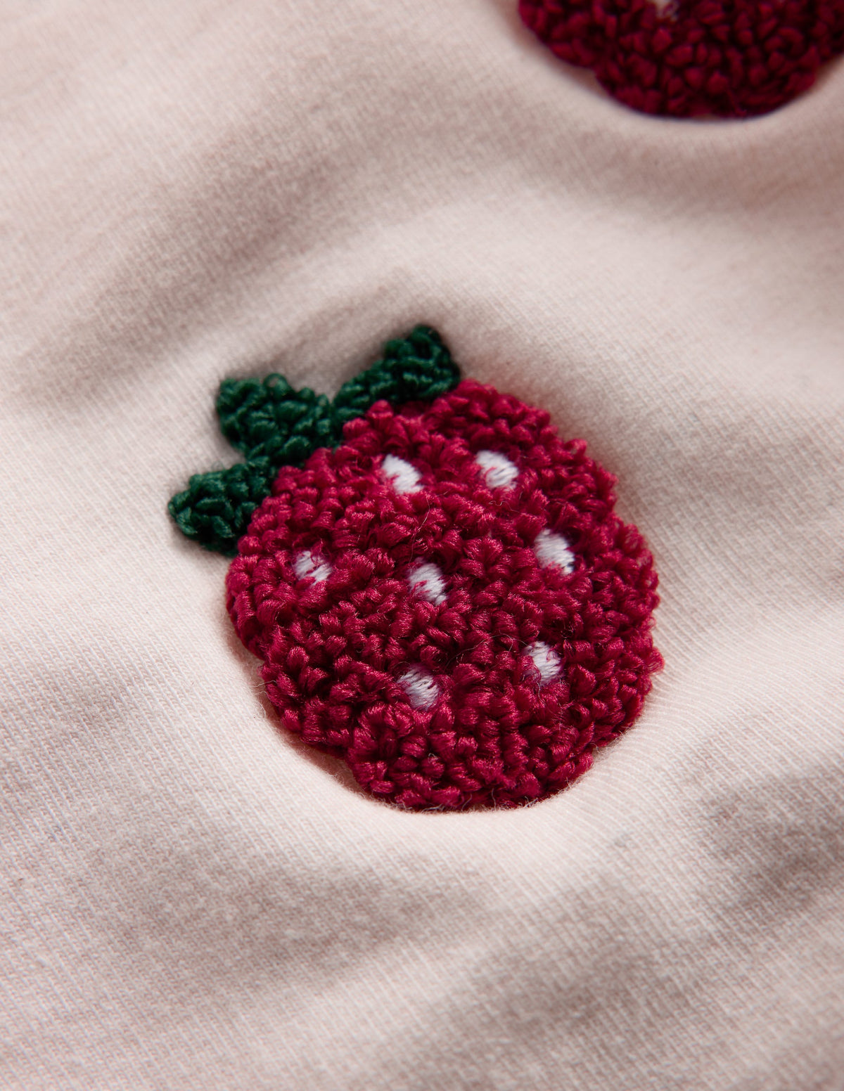 Appliqué Sweatshirt Set-Oatmeal Raspberries - Image 2