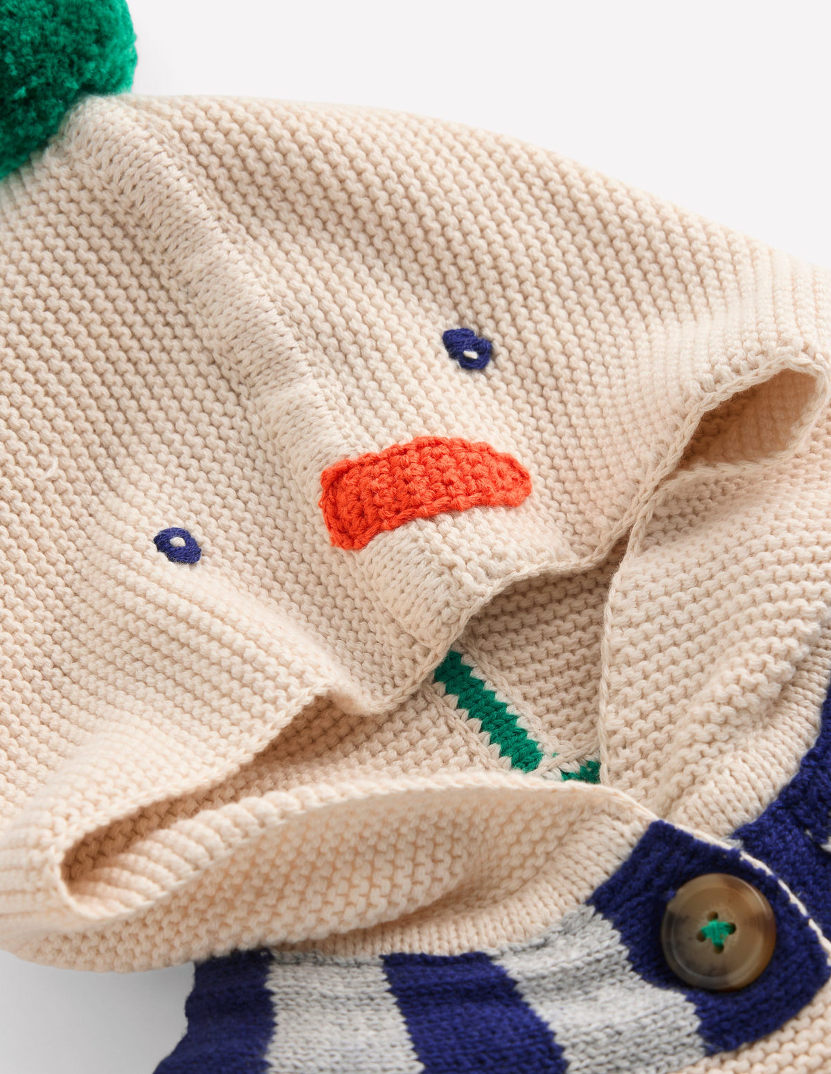 Novelty Cotton Knitted Jacket-Snowman - Image 2
