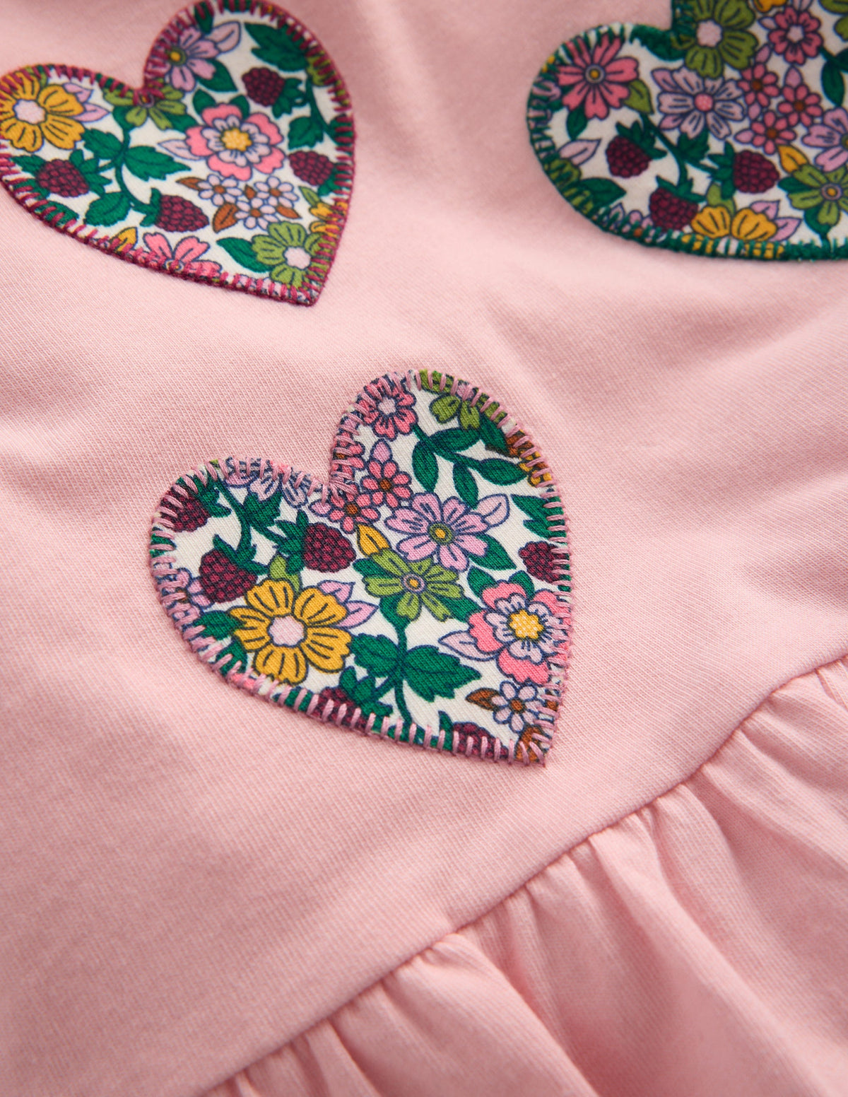 Appliqué Jersey Play Set-Heart Multi Floral - Image 2