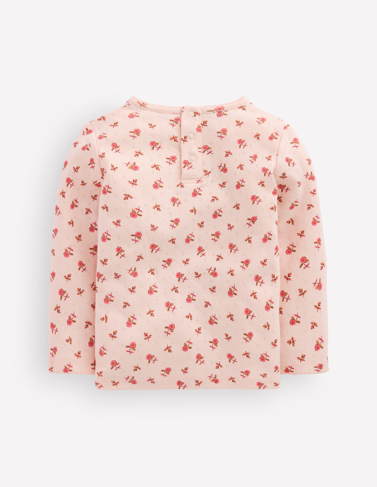 Cotton Pointelle Top-Botanic Pink Ditsy Floral-3