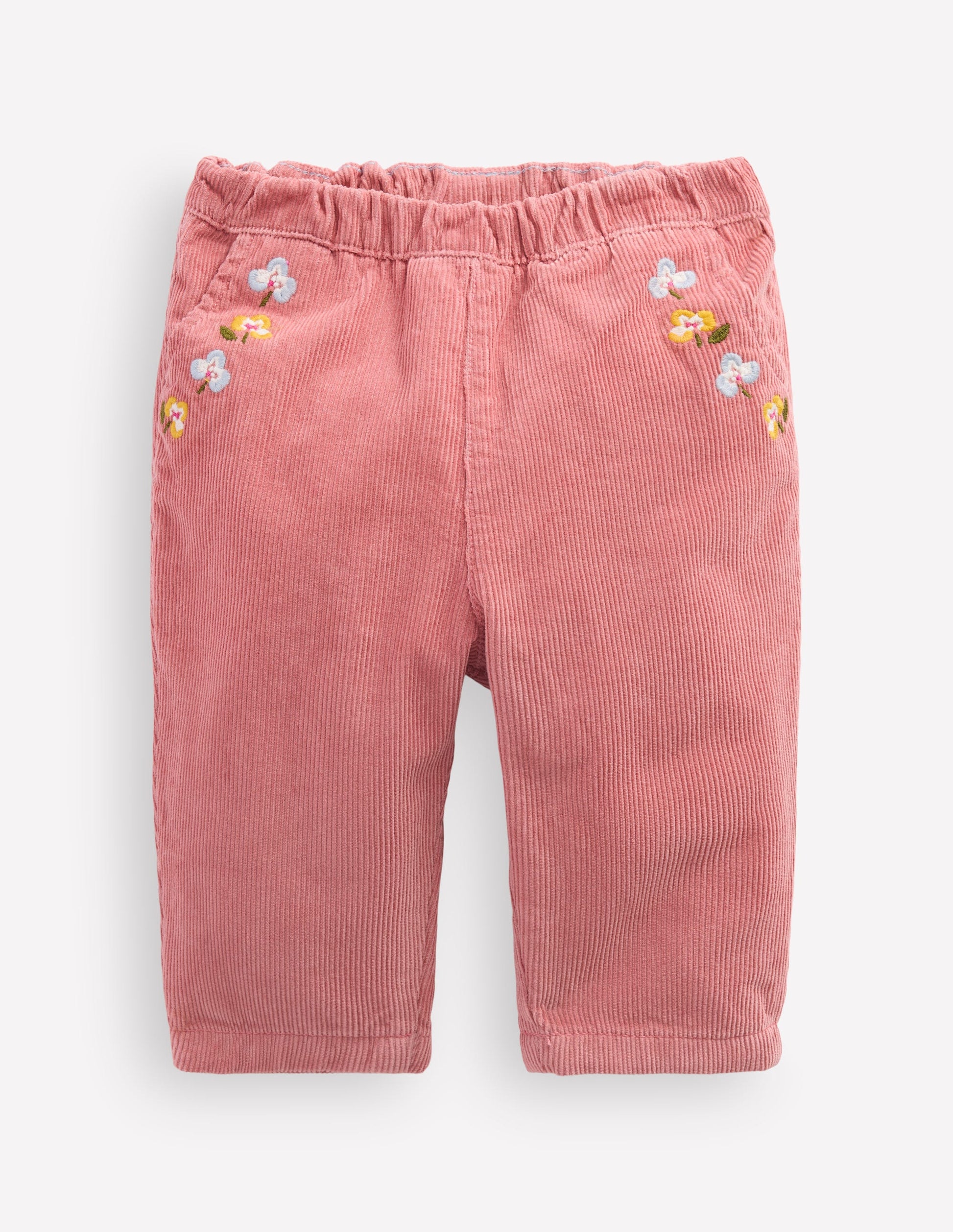 Cotton Cord Pants-Pink-1