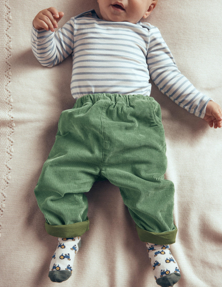 Cotton Cord Pants-Green