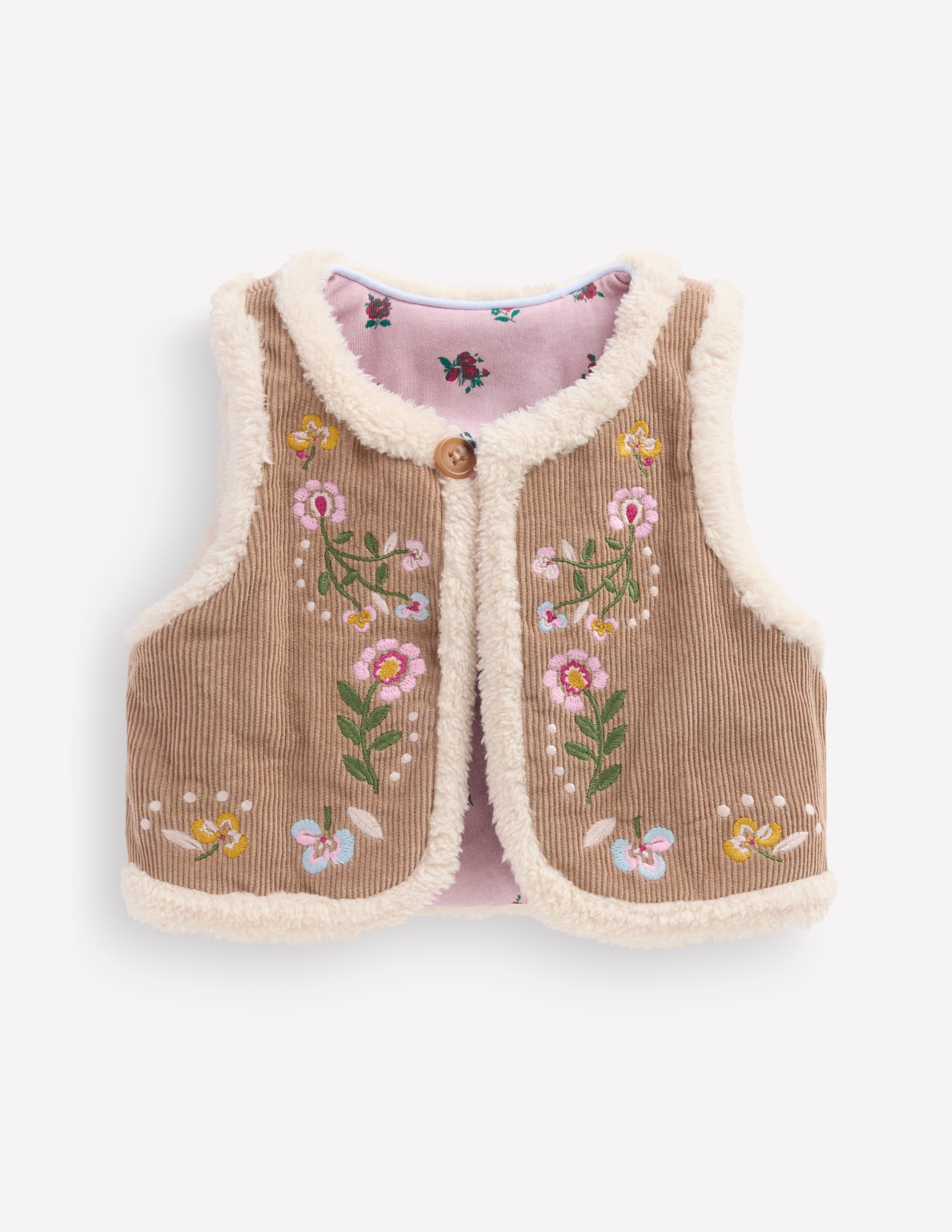 Embroidered Borg Vest-Neutral Embroidery - Image 6