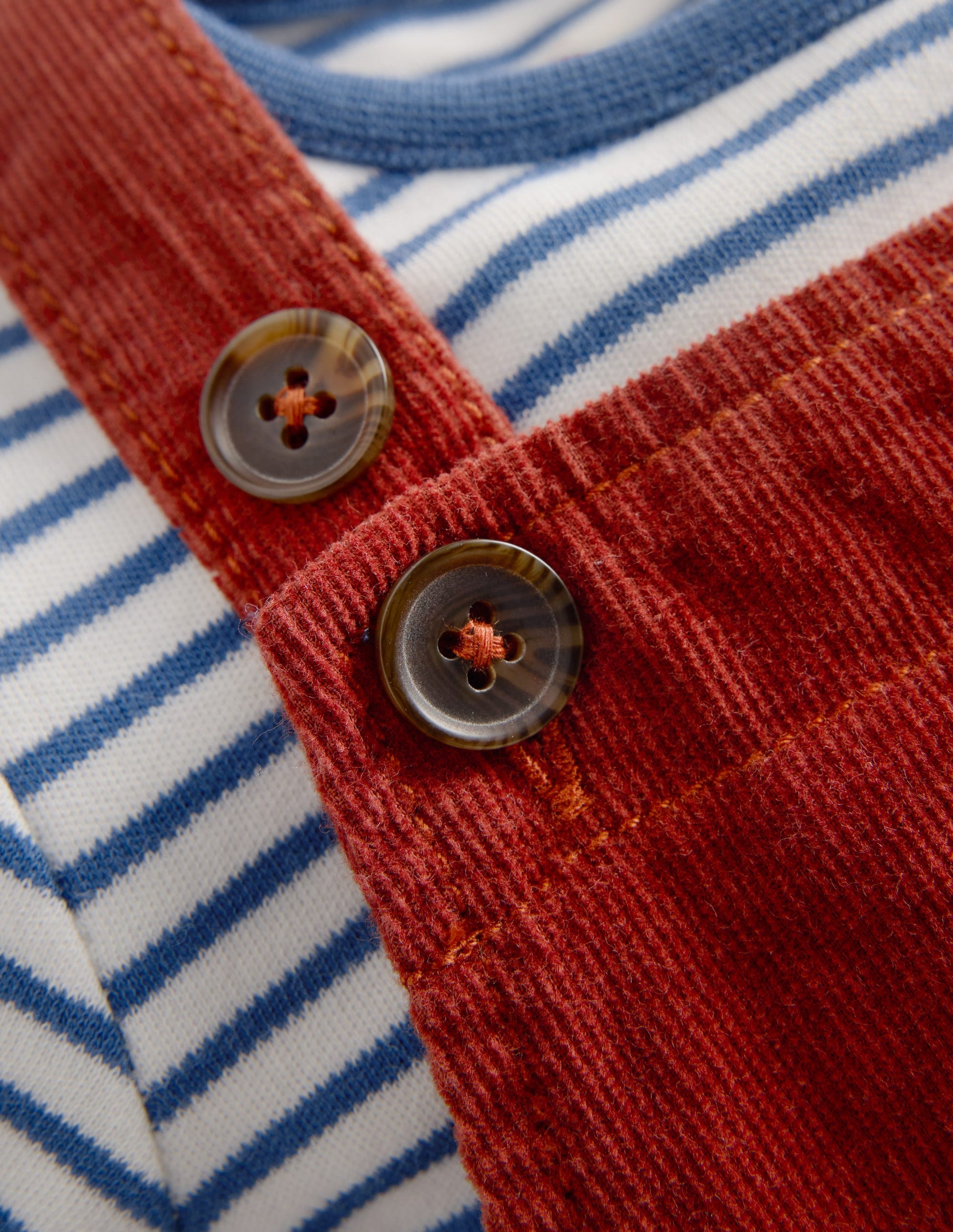 Woven Overalls Set-Brick Red Tractors-3