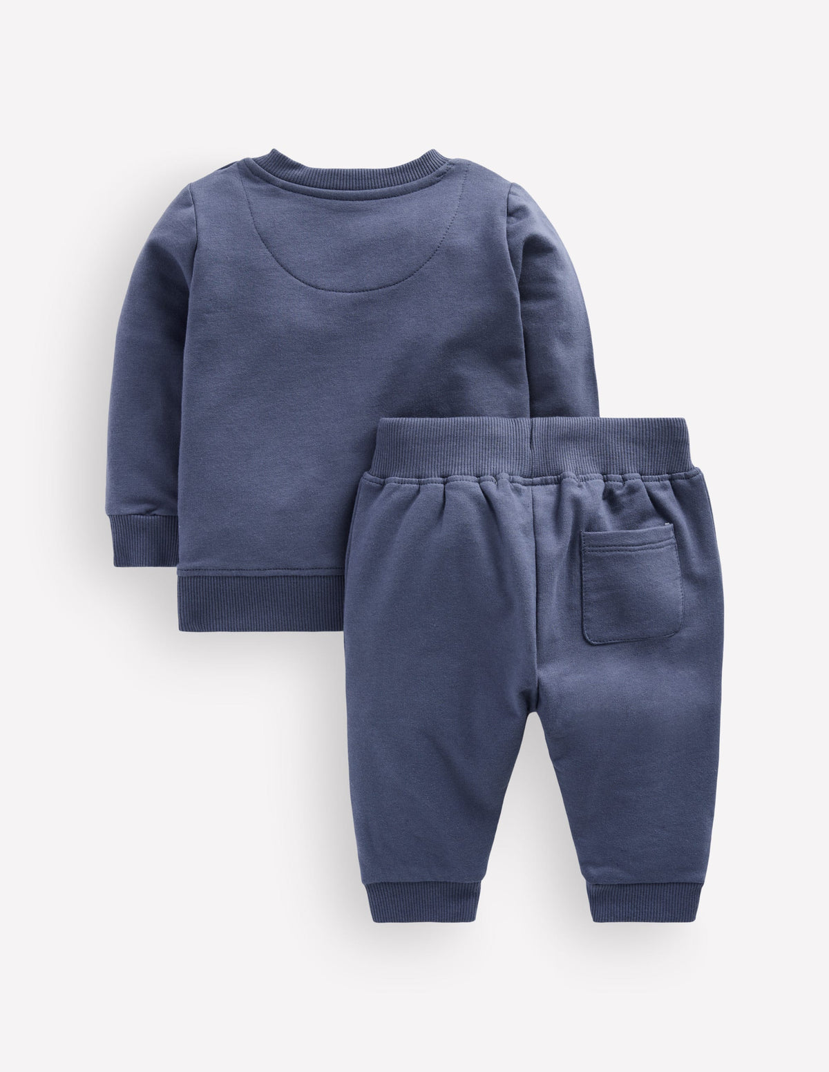 Appliqué Sweatshirt Set-Robot Blue Boucle Bears - Image 3