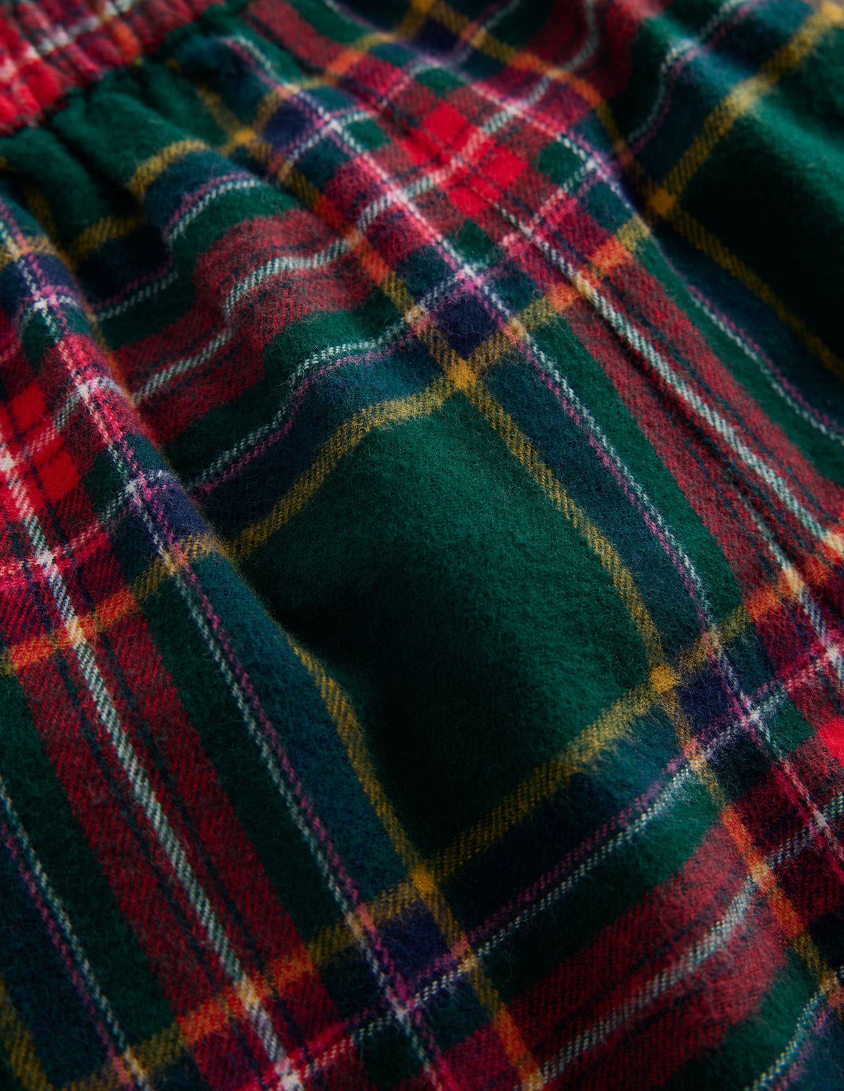 Woven Pull-on Pants-Green/Red Check - Image 3
