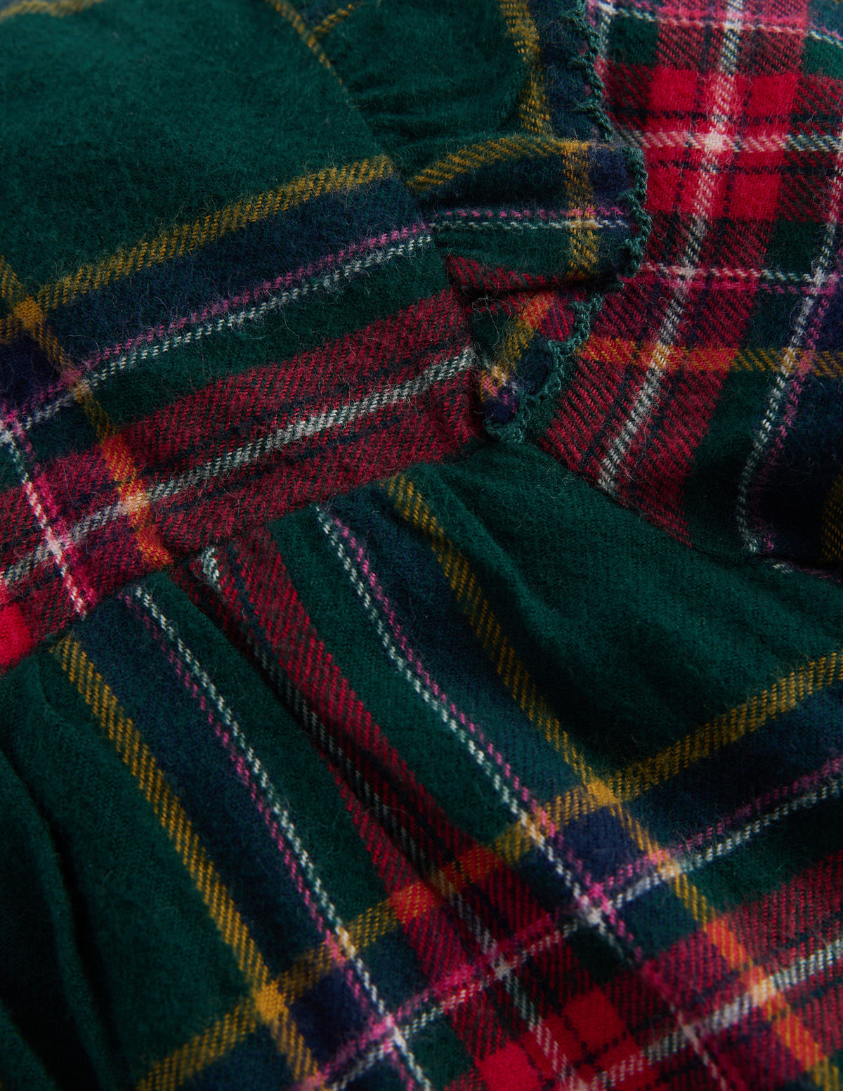 Woven Bubble Romper-Green/Red Check-7