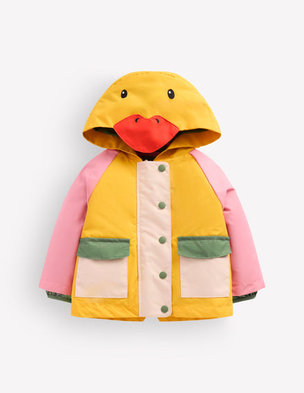 3-in-1 Shower Resistant Coat-Colourblock Duck