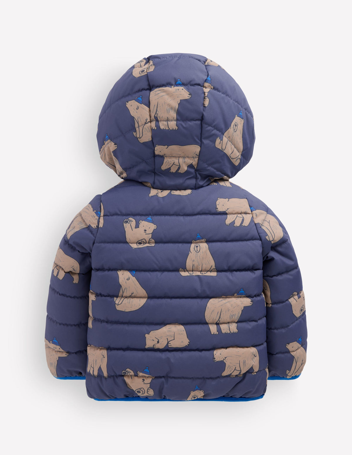 Cosy Lined Puffer Jacket-Navy Baby Bears - Image 5