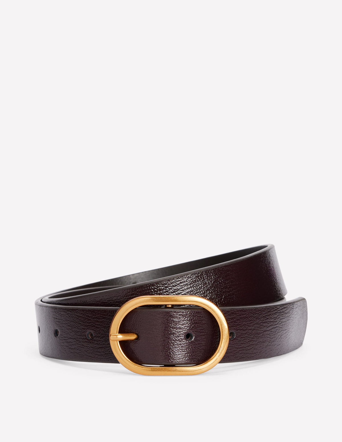 Classic Leather Belt-Oxblood-2