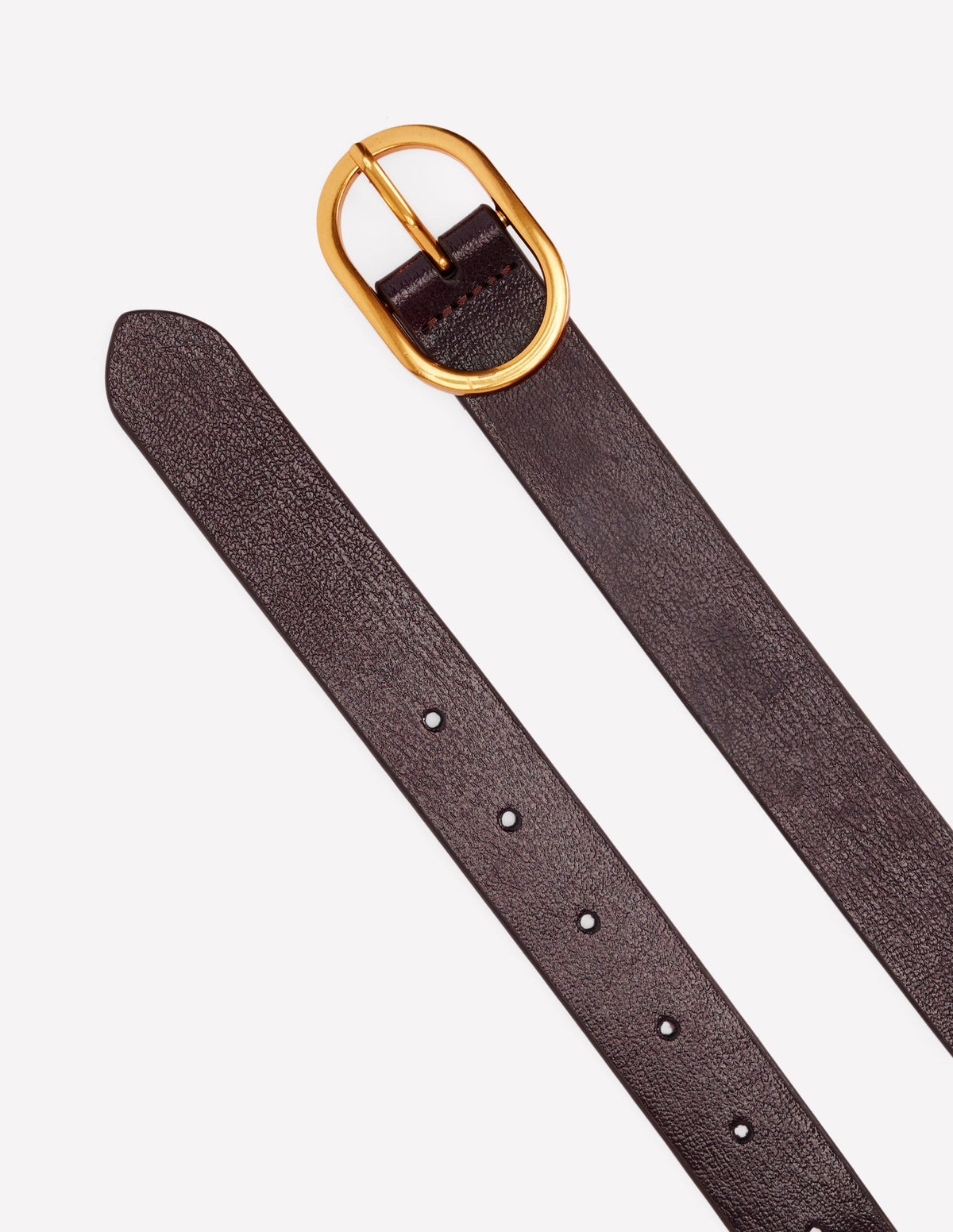 Classic Leather Belt-Oxblood - Image 3
