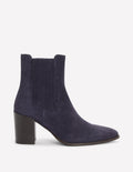 Point Casual Ankle Boots-Dark Navy