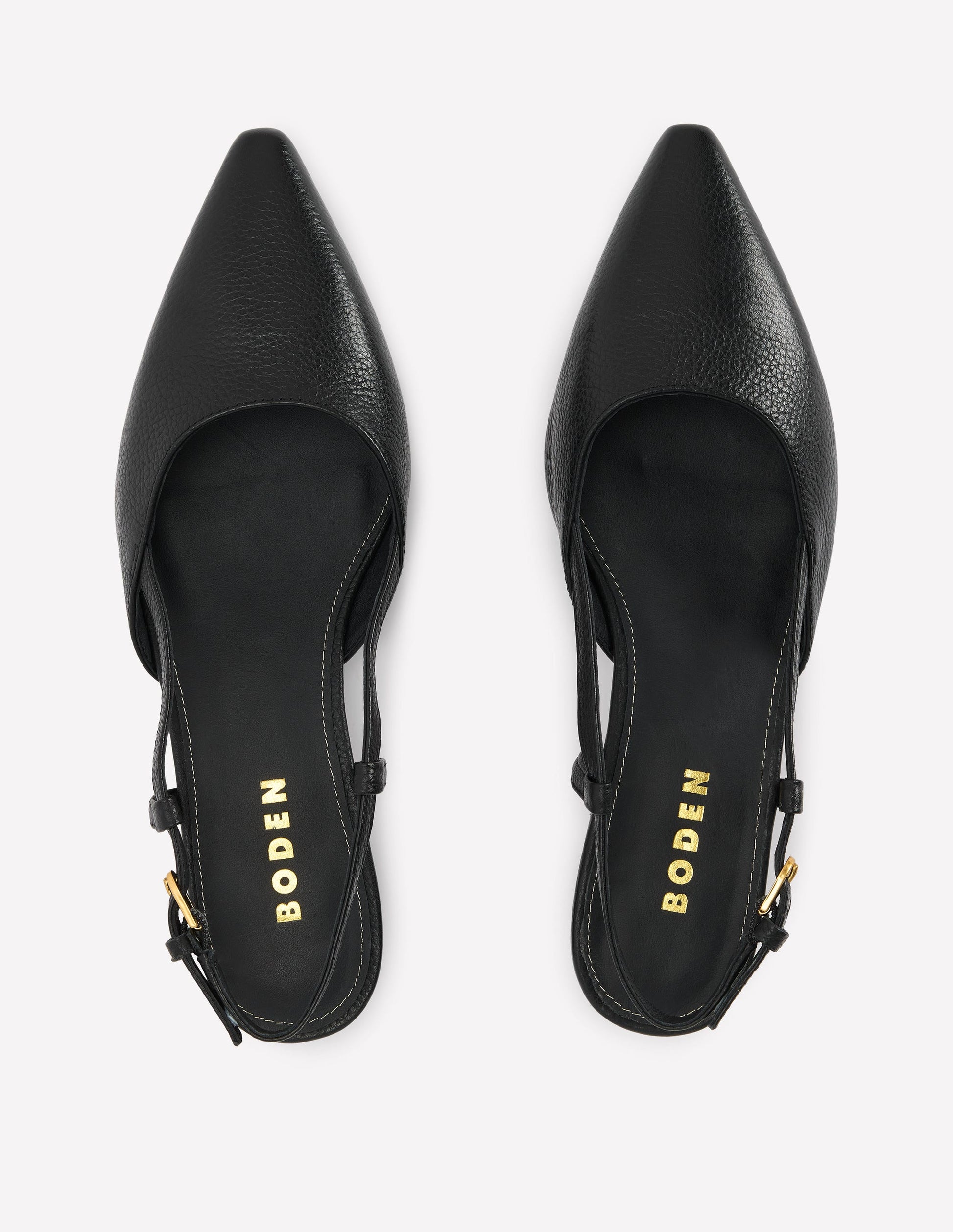 Mini Block Sling Backs-Black-5