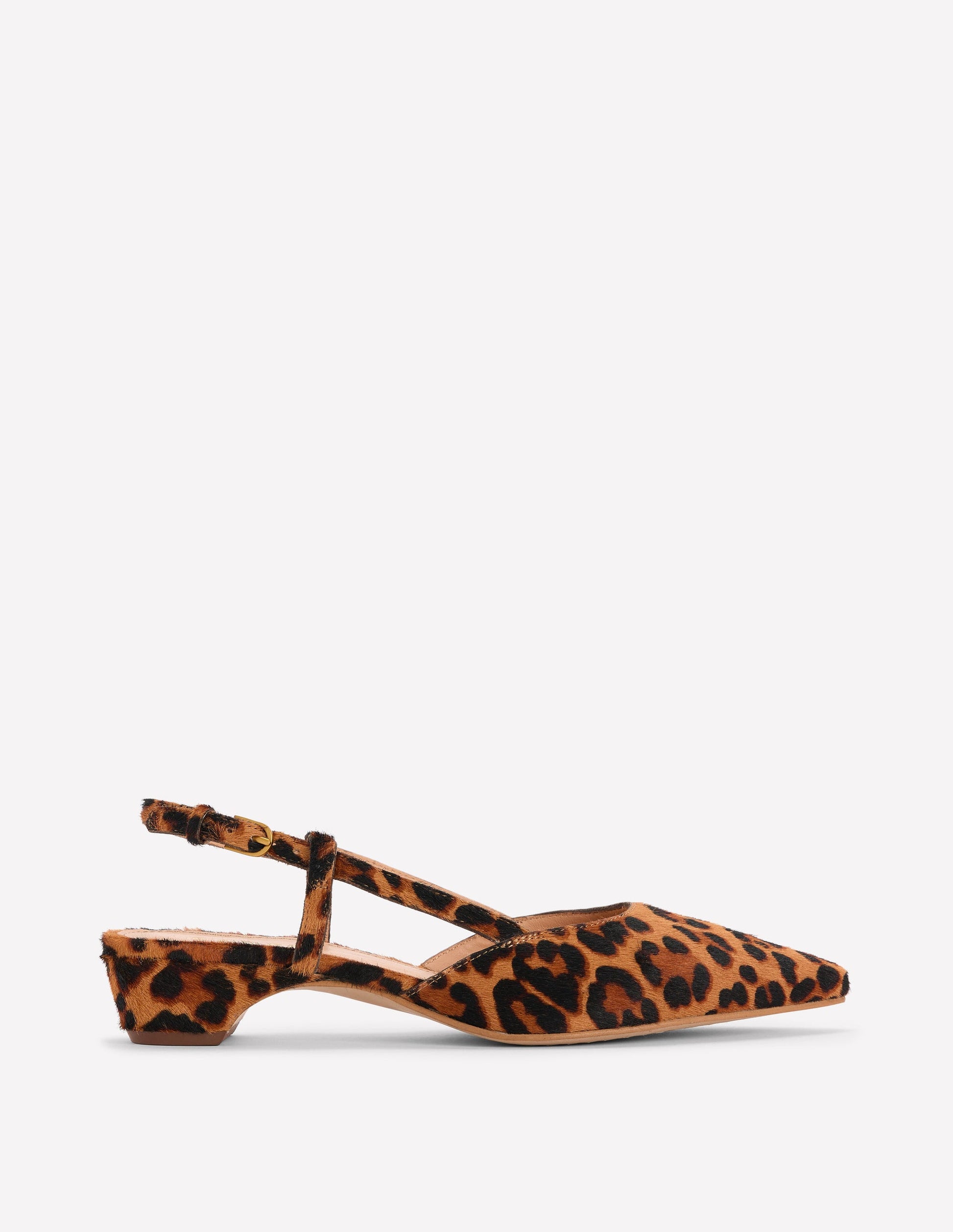 Mini Block Sling Backs-Classic Leopard-1