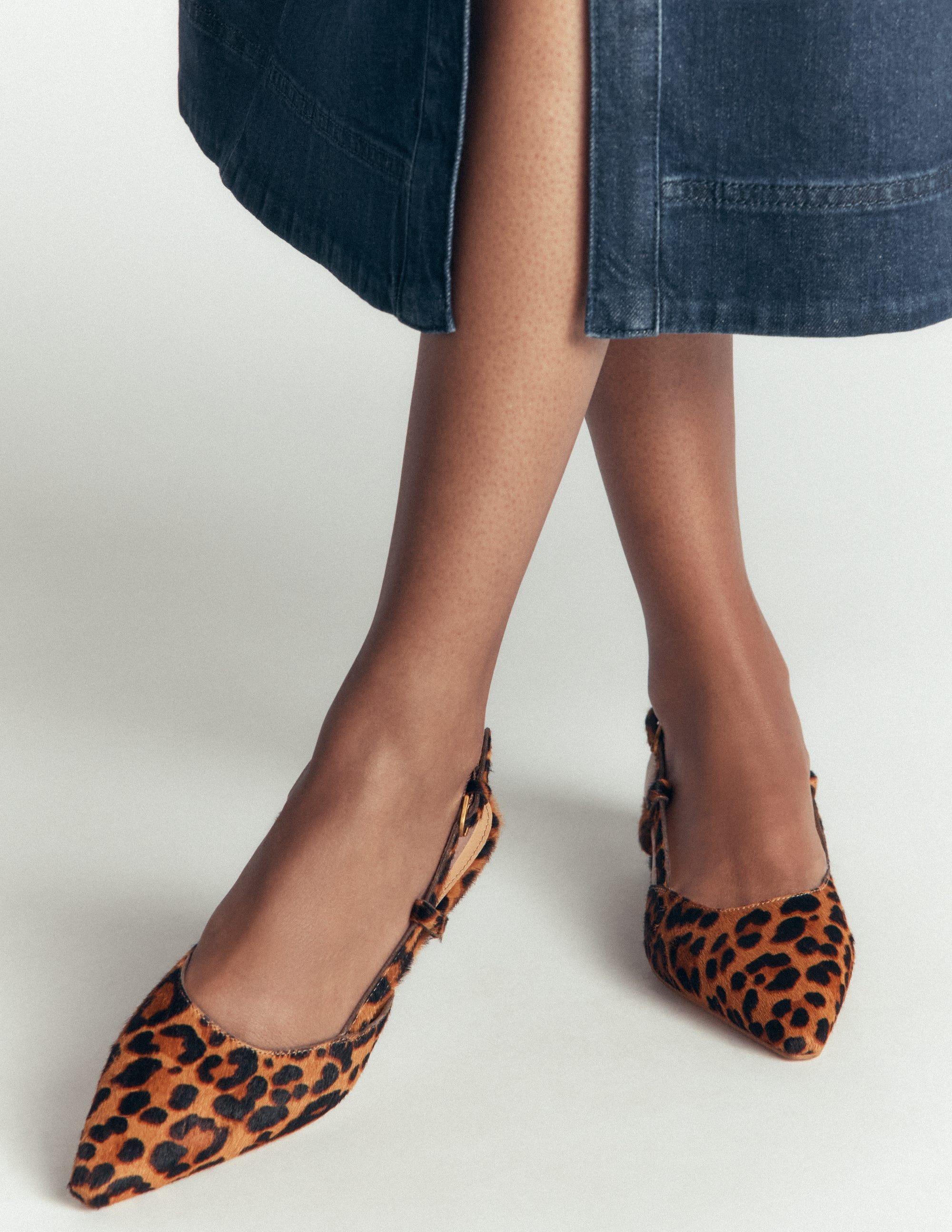 Mini Block Sling Backs-Classic Leopard - Image 2
