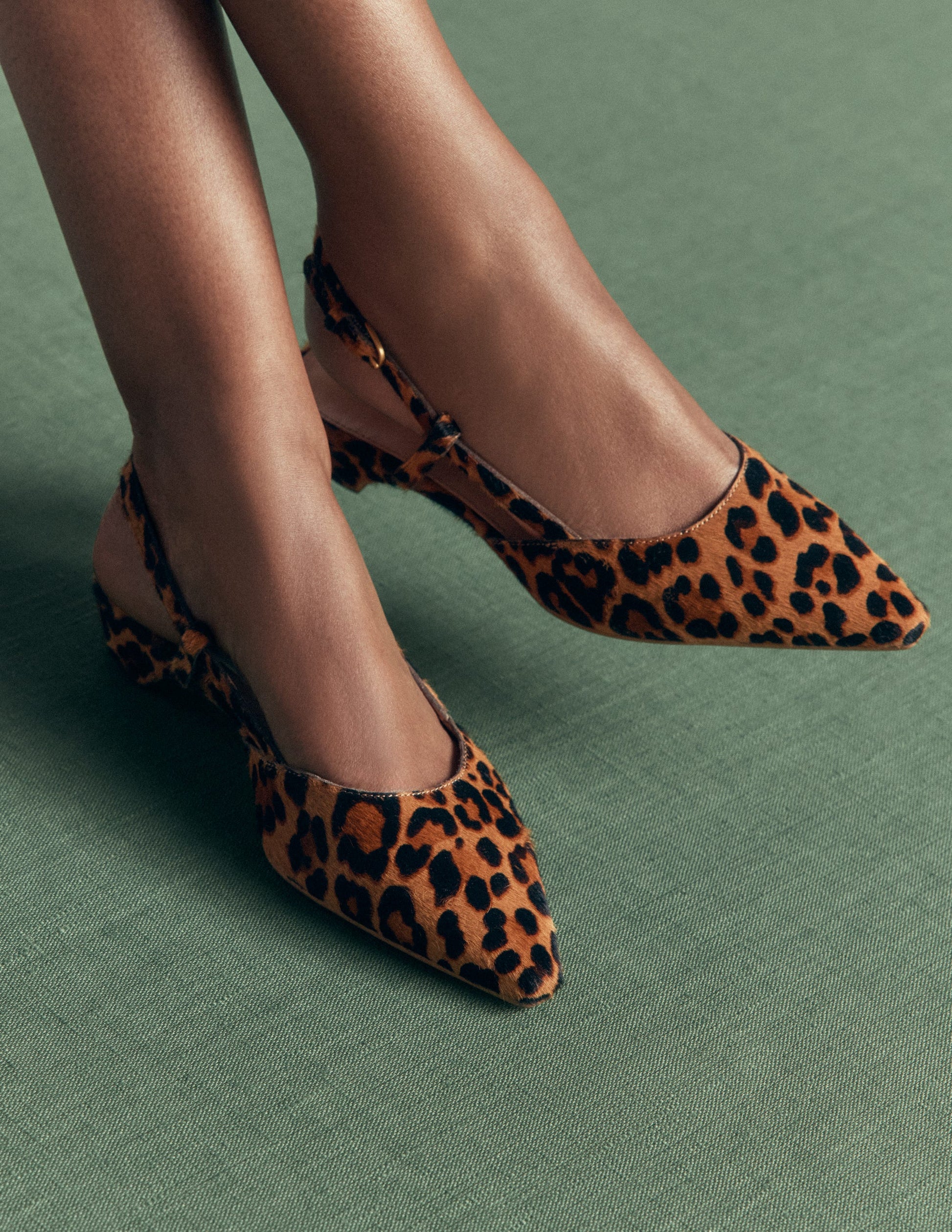 Mini Block Sling Backs-Classic Leopard-3