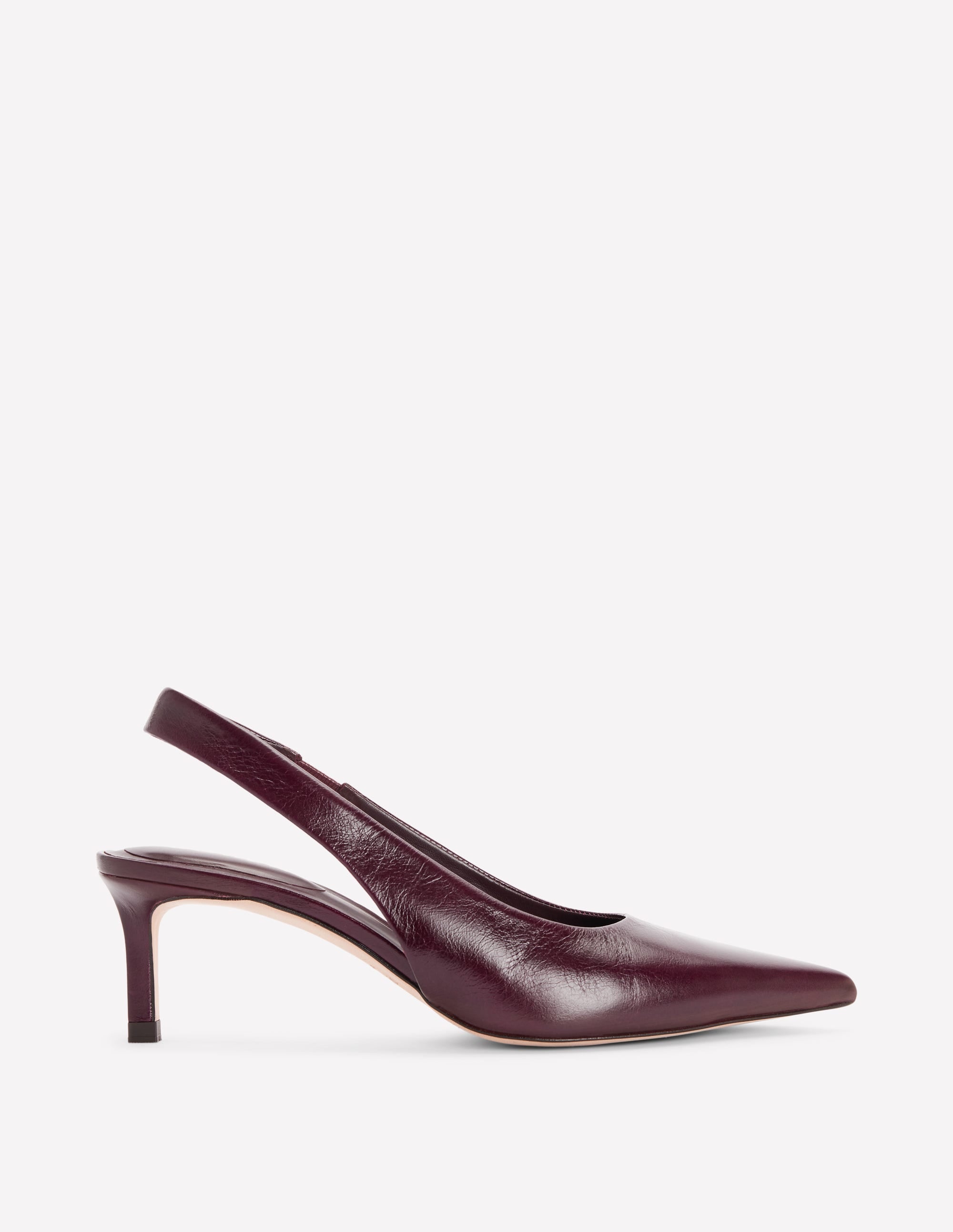 Hope Slingback Heels-Wine - Image 1