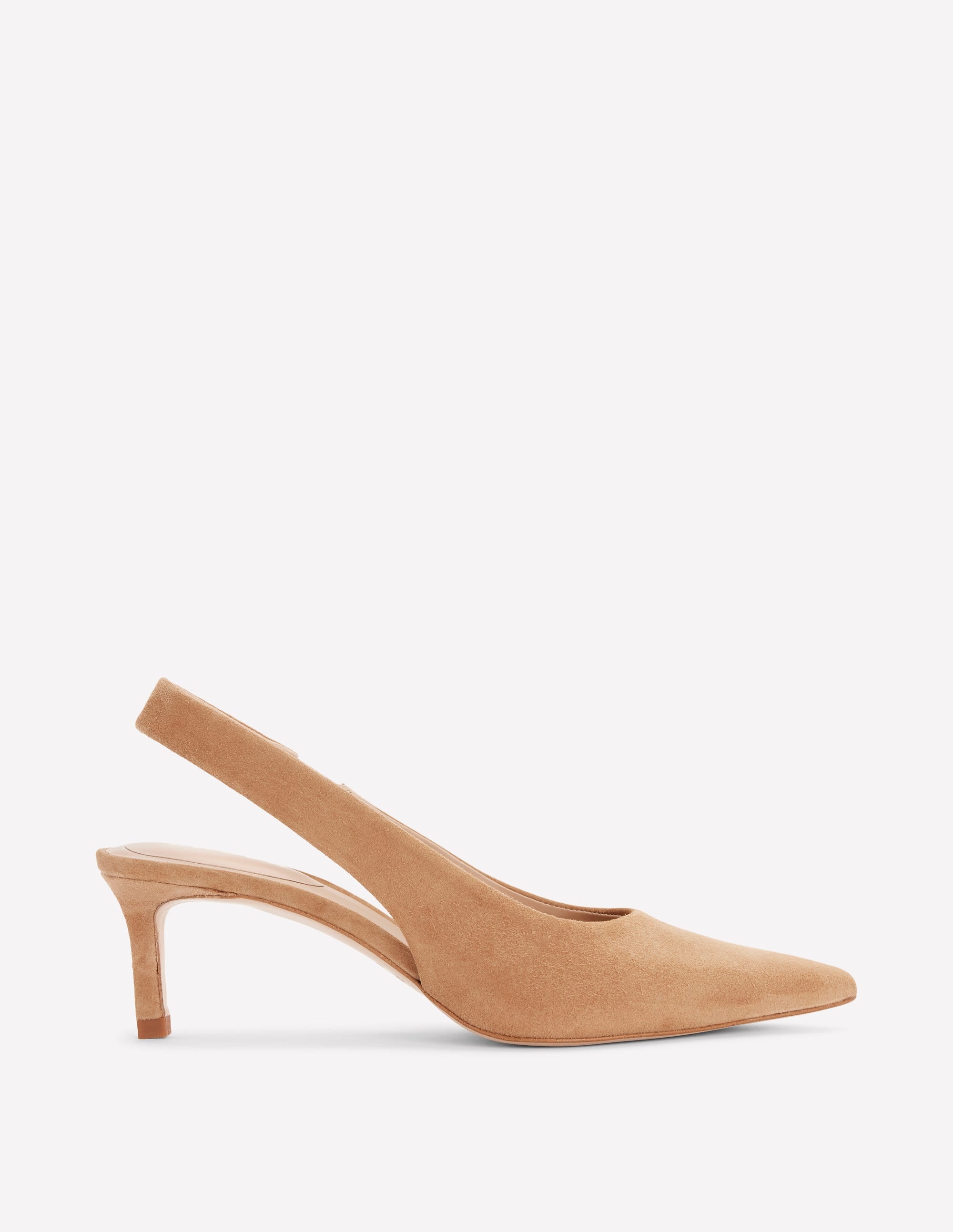 Hope Slingback Heels-Macchiato Suede - Image 1