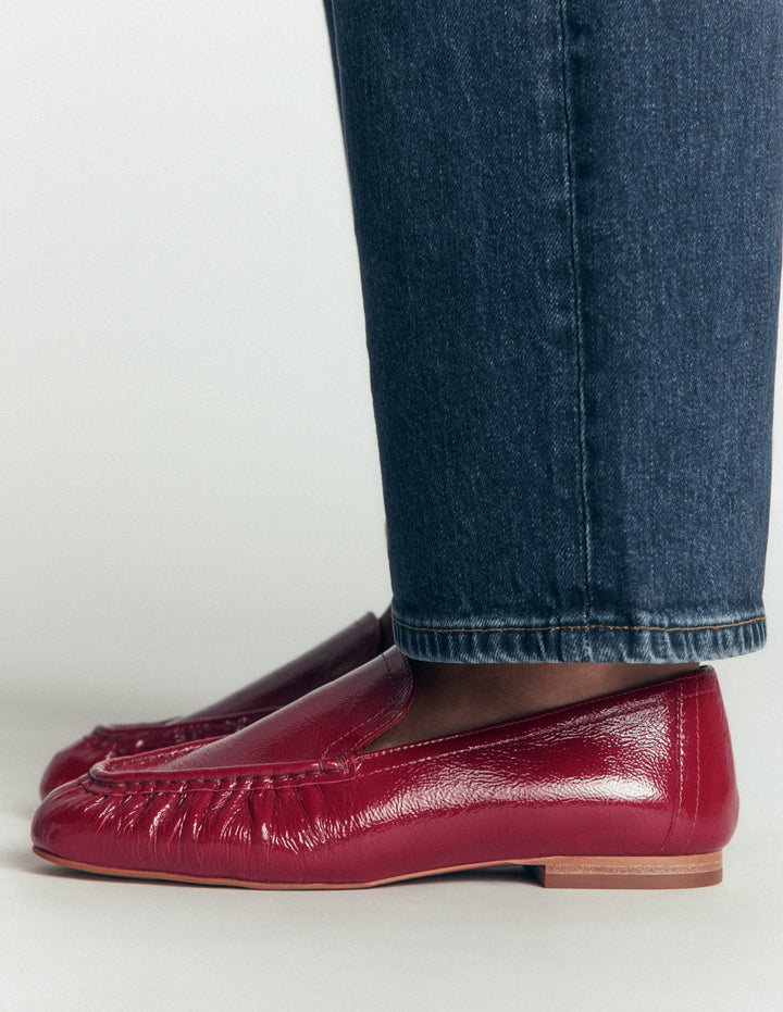 Dinah Everyday Flexi Loafers-Wine Patent