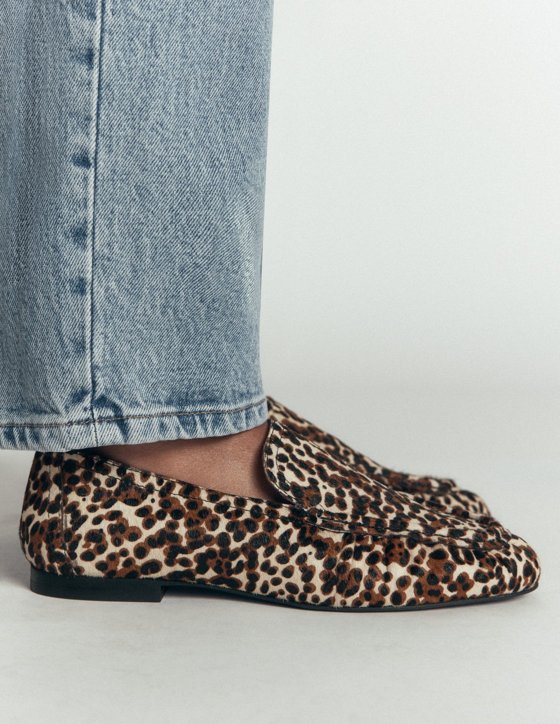 Dinah Everyday Flexi Loafers-Black and Ivory Speckled-2