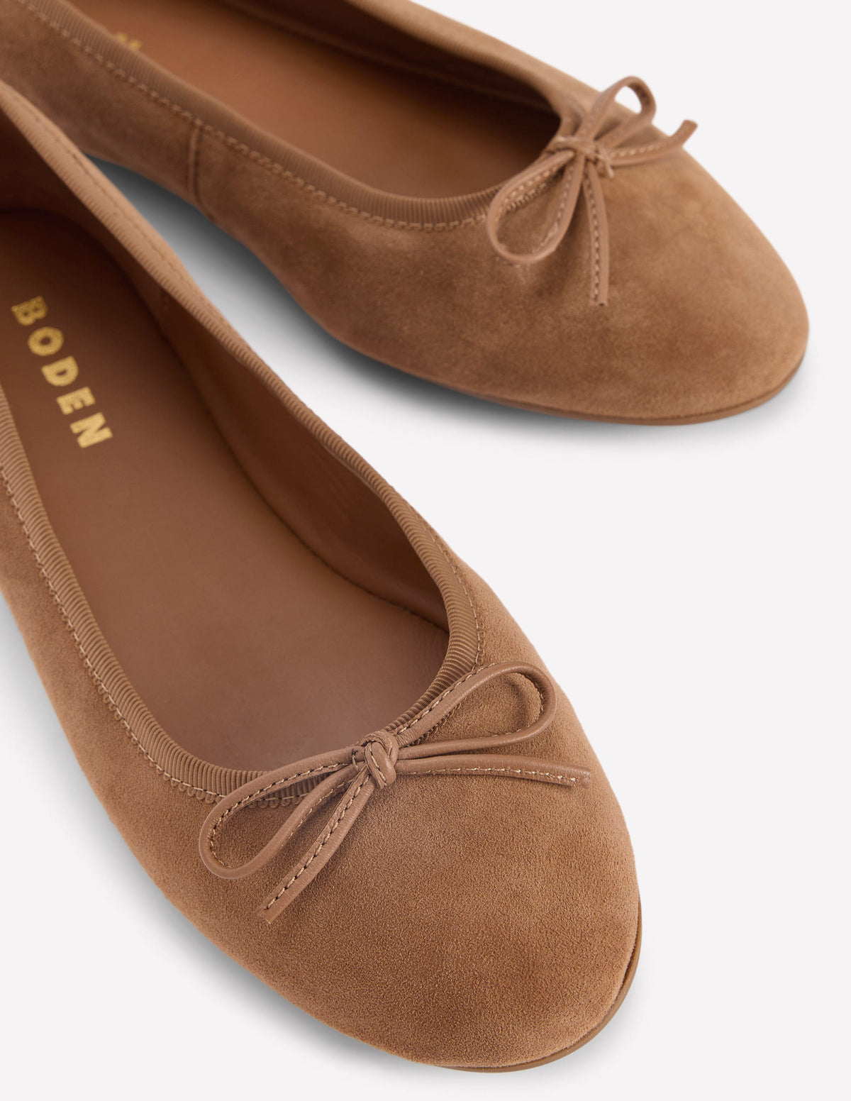 Patti Round Toe Ballet Flats-Ginger Snap Suede-4