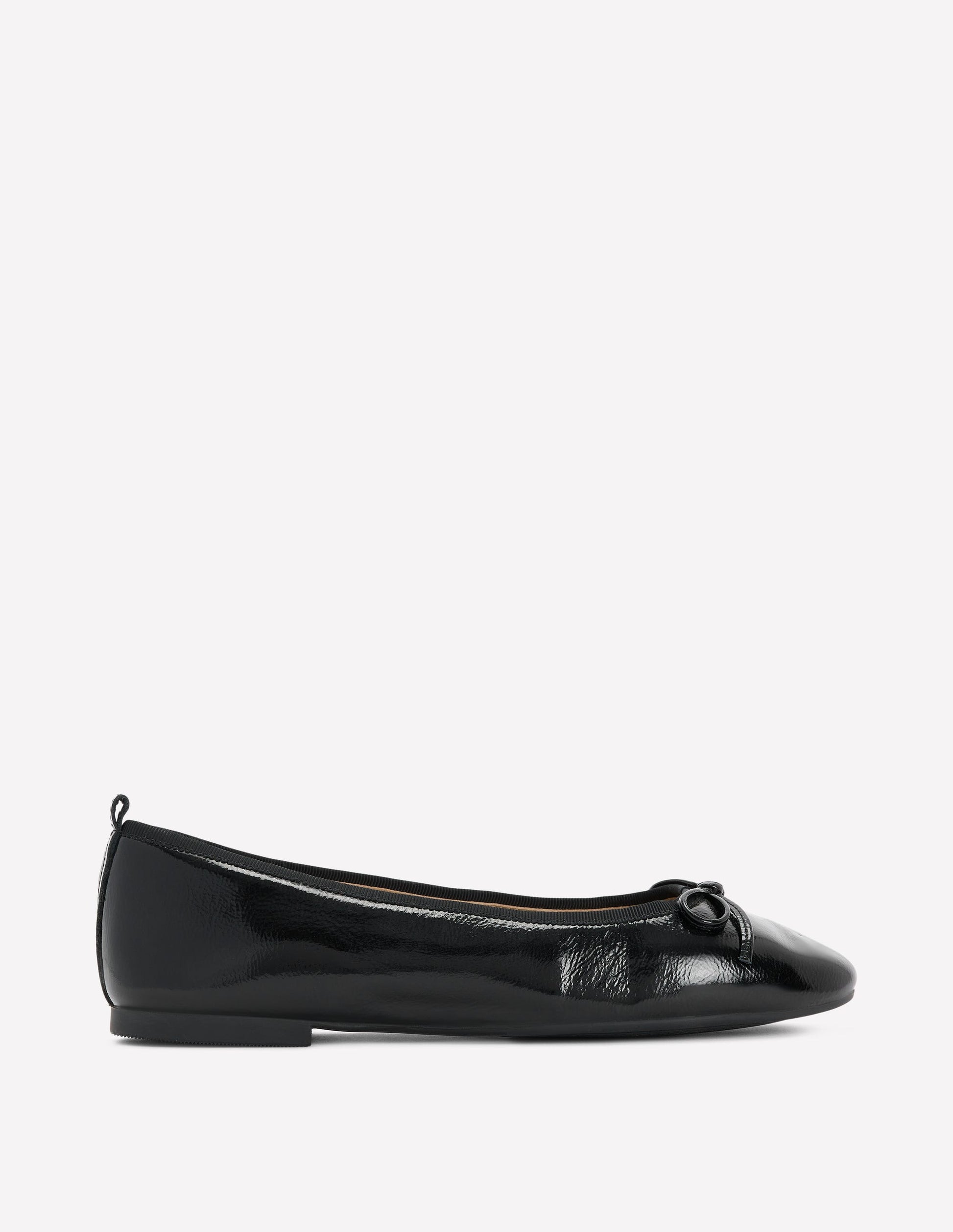 women's black dress flats Boden Patti Round Toe Ballet in smooth slip Size:XS (6) Glow Boat Neck Long Mens Mallorca
