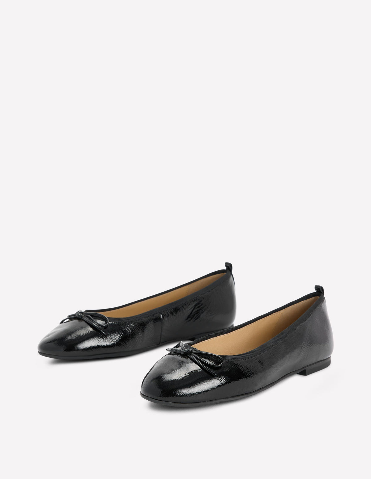 Patti Round Toe Ballet Flats-Black - Image 3