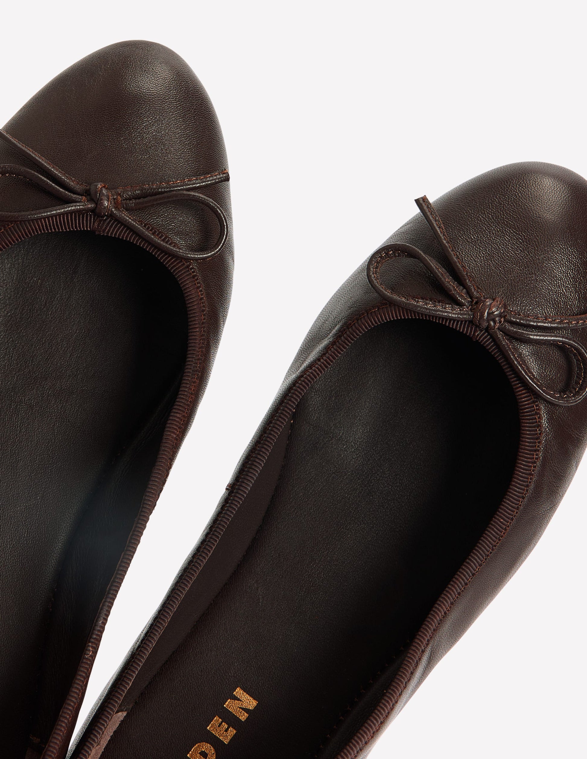 Patti Round Toe Ballet Flats-Bitter Chocolate-4