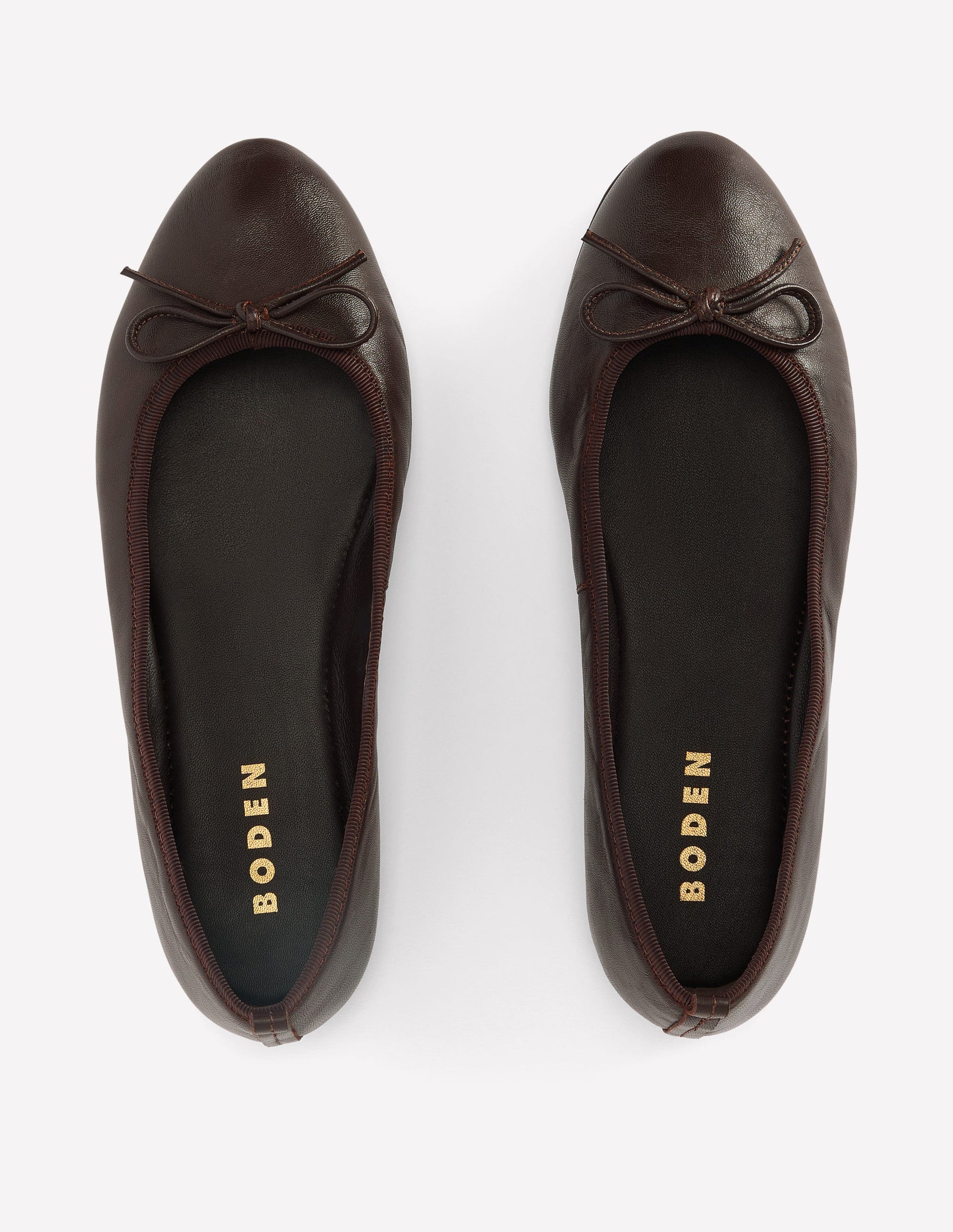 Patti Round Toe Ballet Flats-Bitter Chocolate-5
