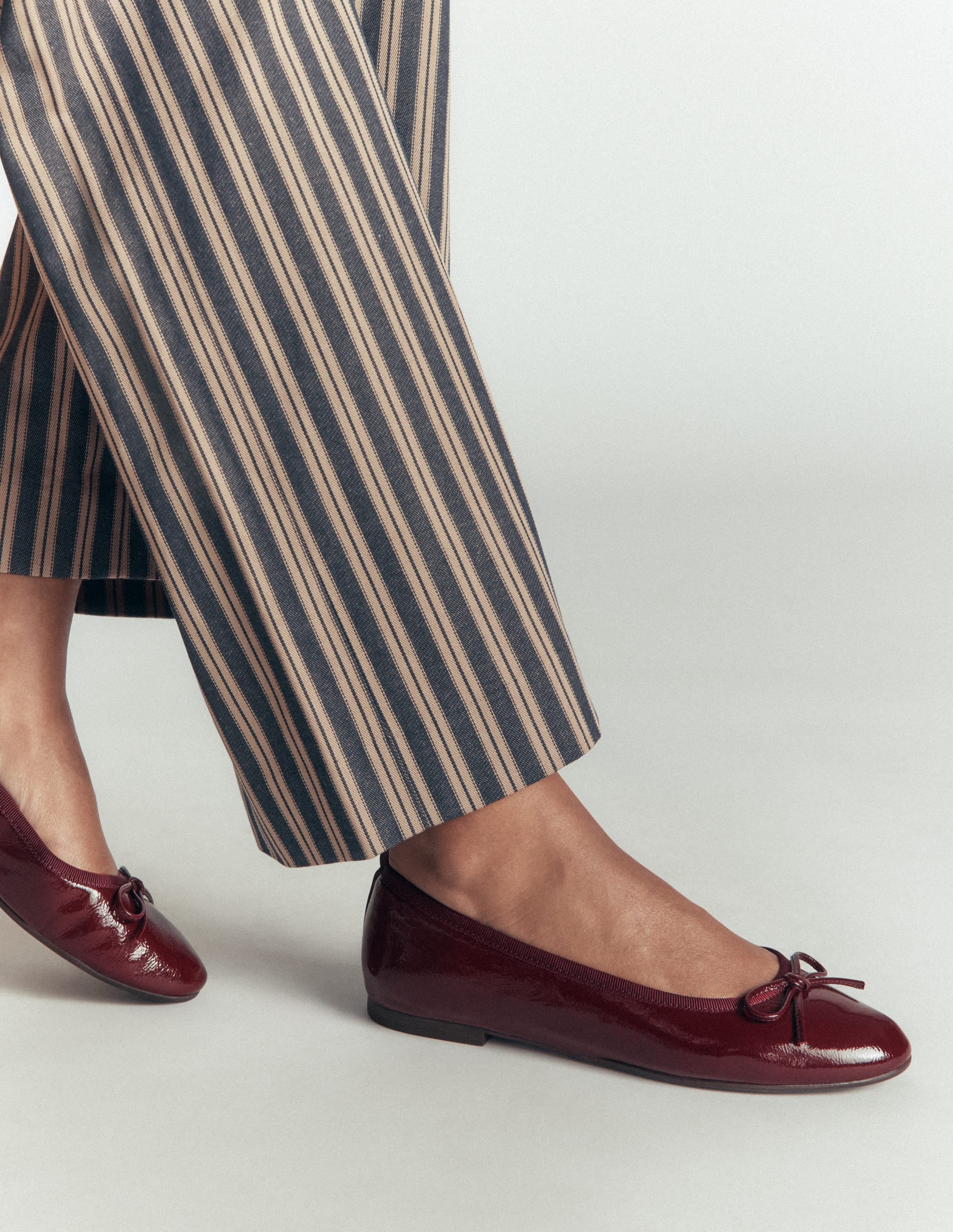 Patti Round Toe Ballet Flats-Oxblood - Image 2
