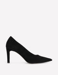 Pointed Court Shoes-Black