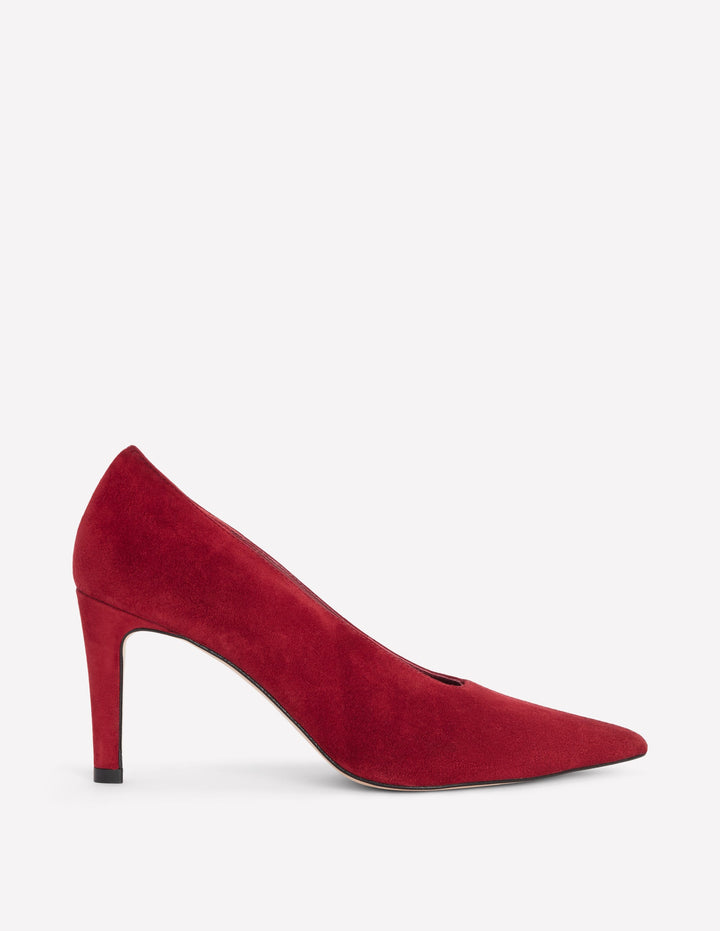 Pointed Court Shoes-Oxblood