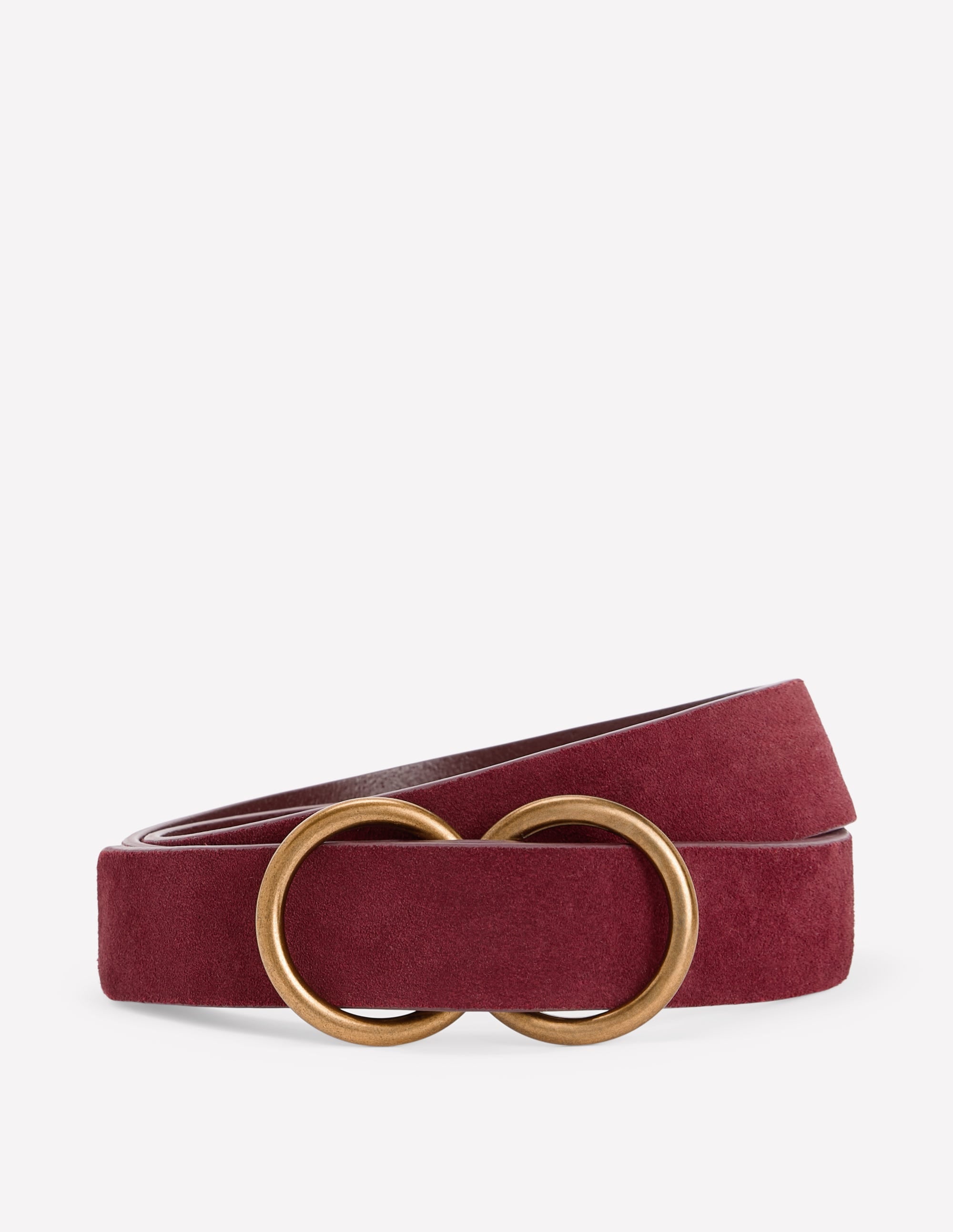 Double Ring Belt-Oxblood - Image 1