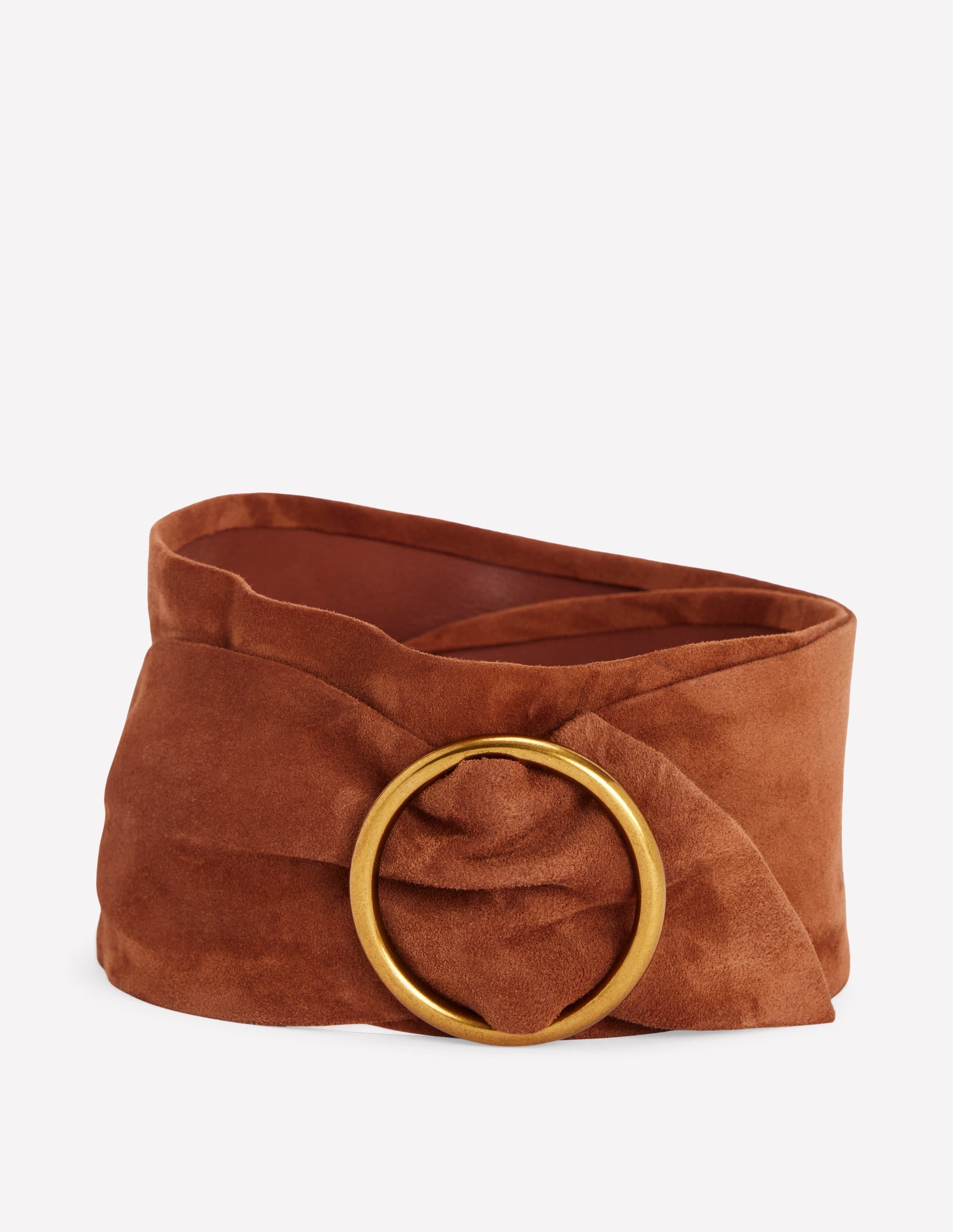 Wide Ring Waist Belt-Tan - Image 1