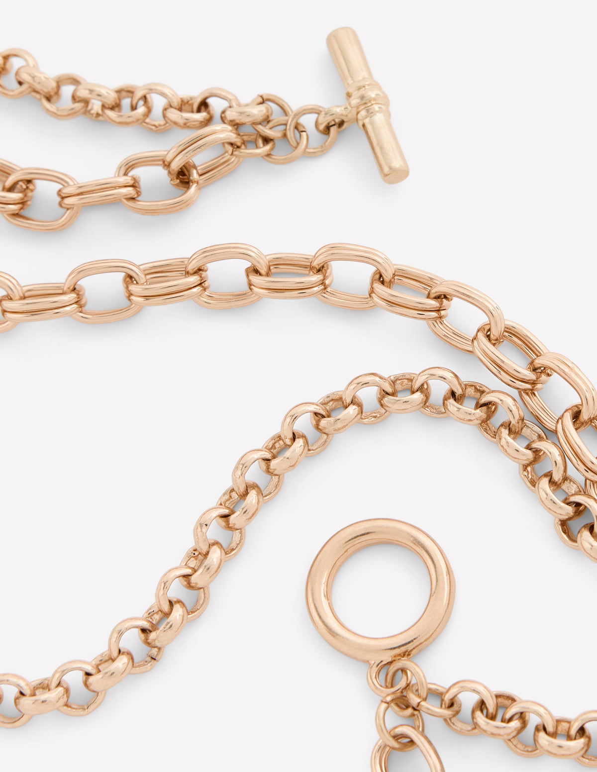 Chain Layer Necklace-Gold - Image 3