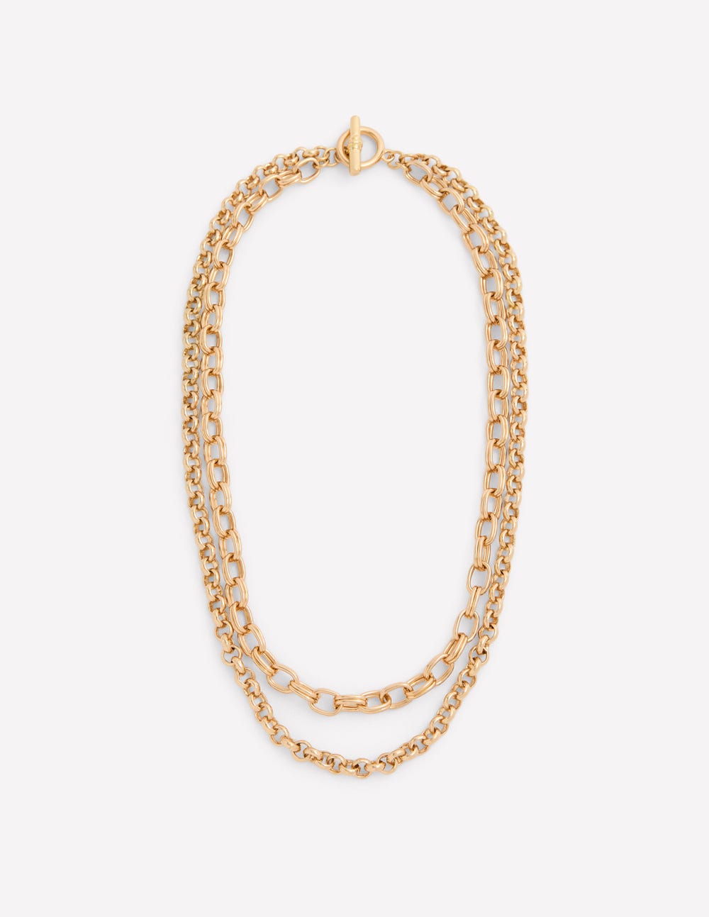 Chain Layer Necklace-Gold-1