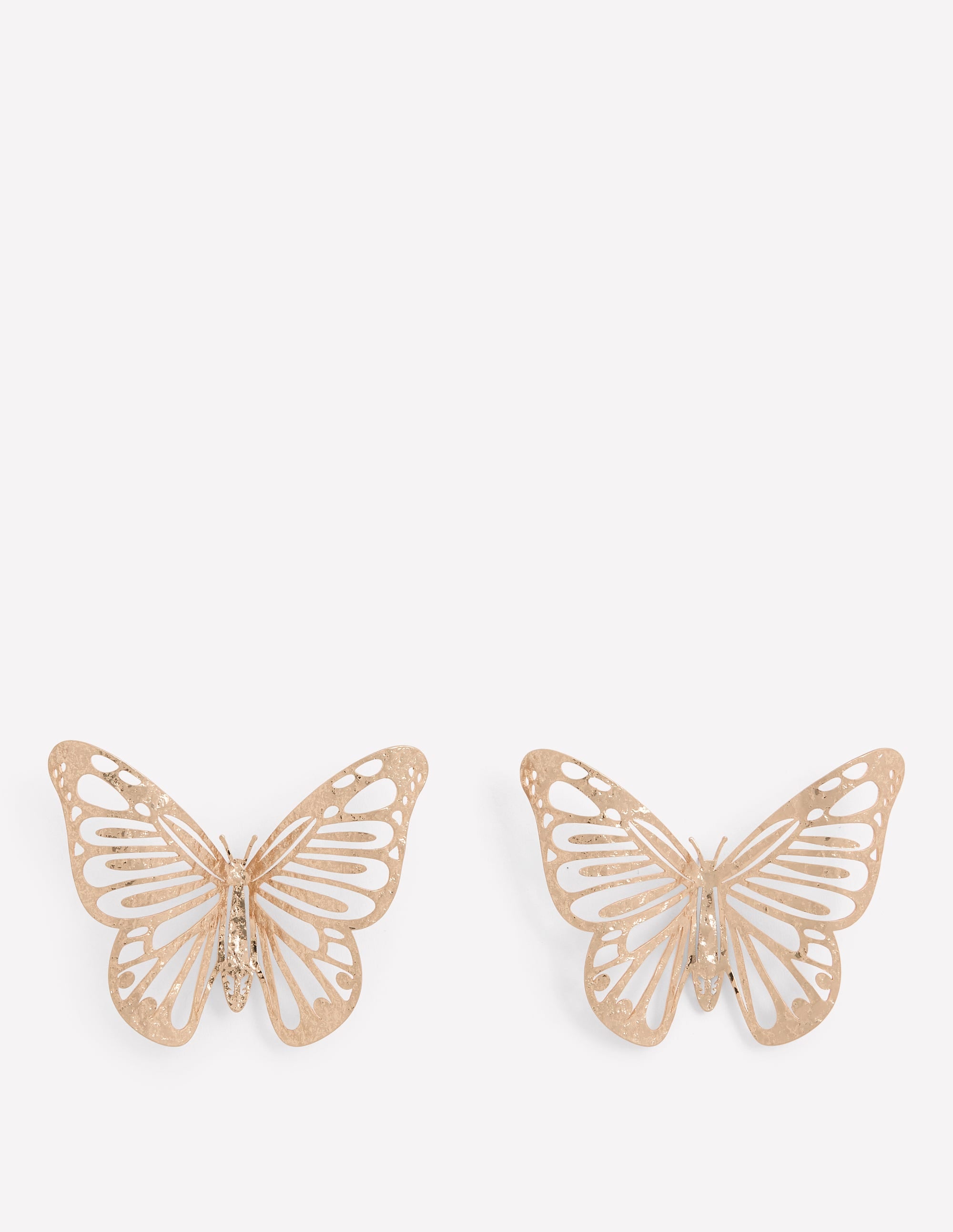 Statement Hammered Studs-Butterfly - Image 1