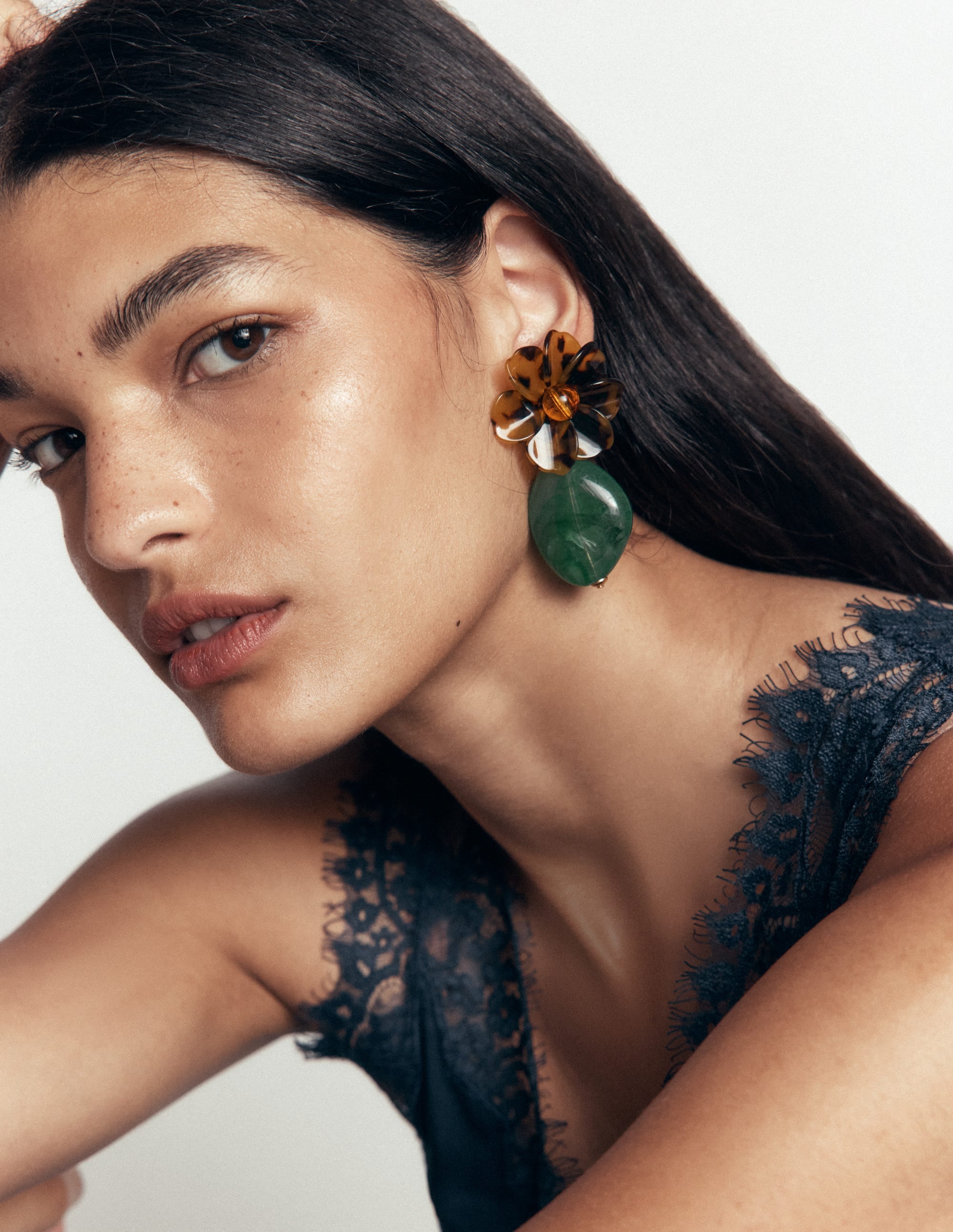 Resin Flower Earrings-Flower - Image 2