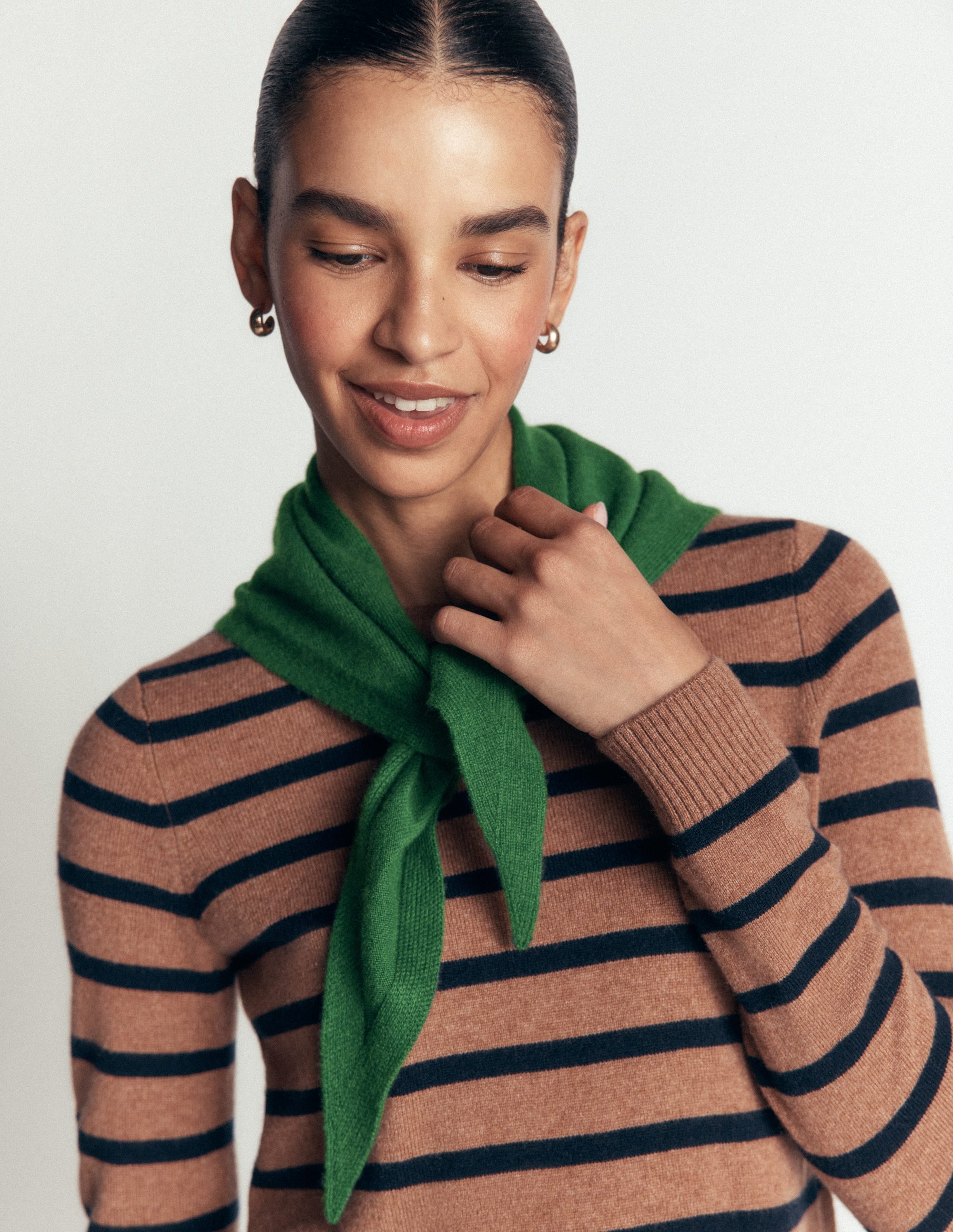 Cashmere Neckerchief-Highland Green - Image 2
