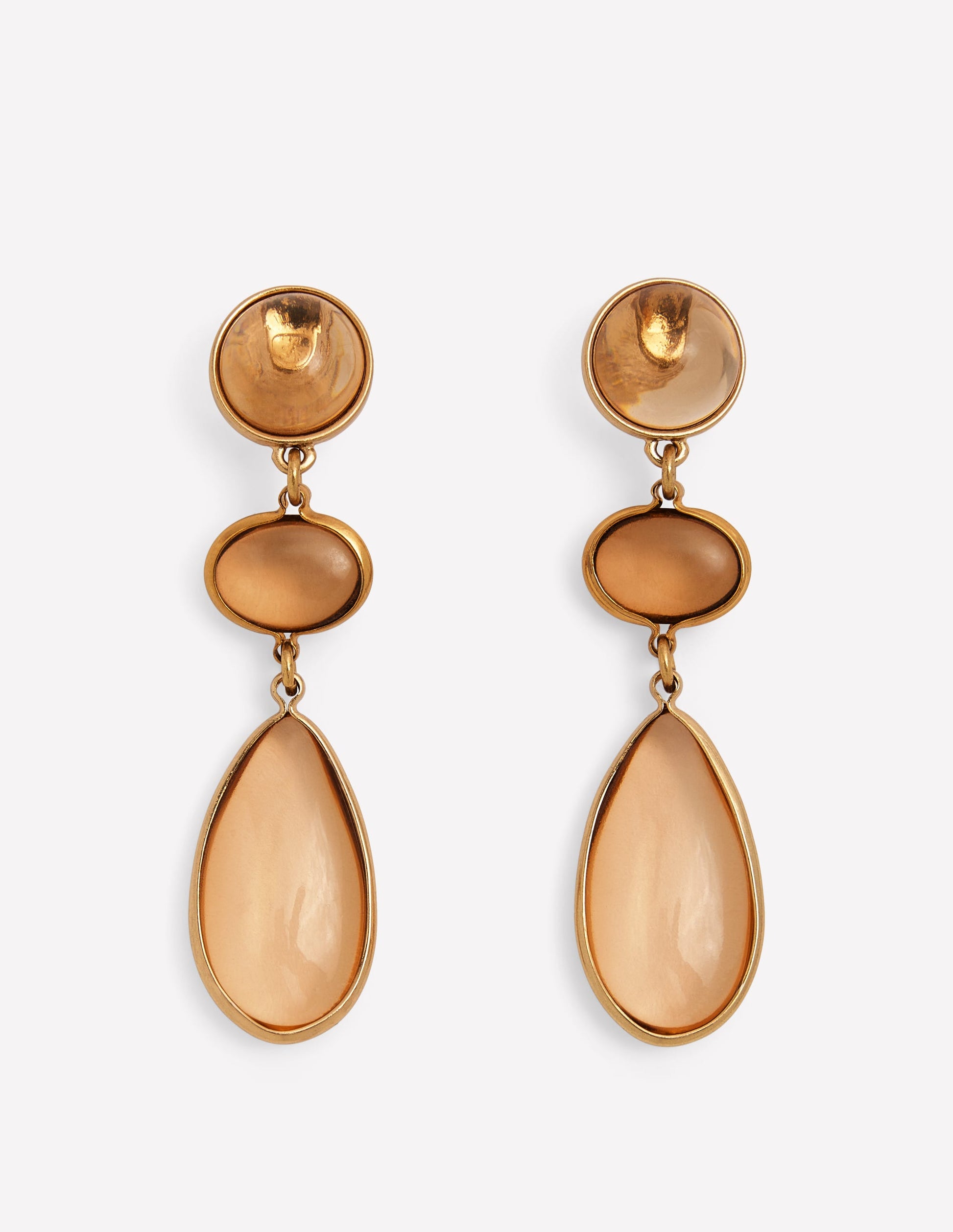 Jewel Tear Earrings-Topaz-1