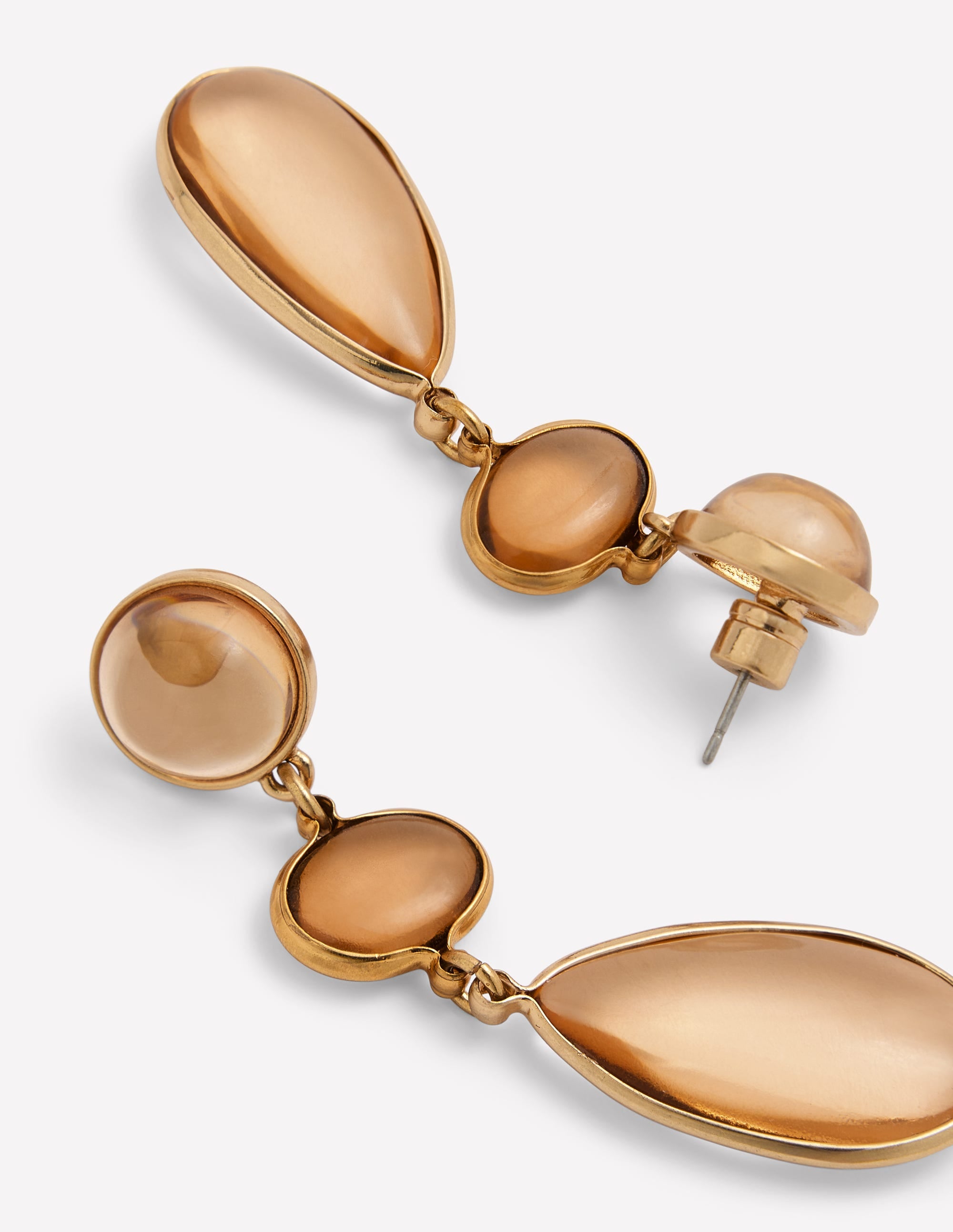 Jewel Tear Earrings-Topaz - Image 3