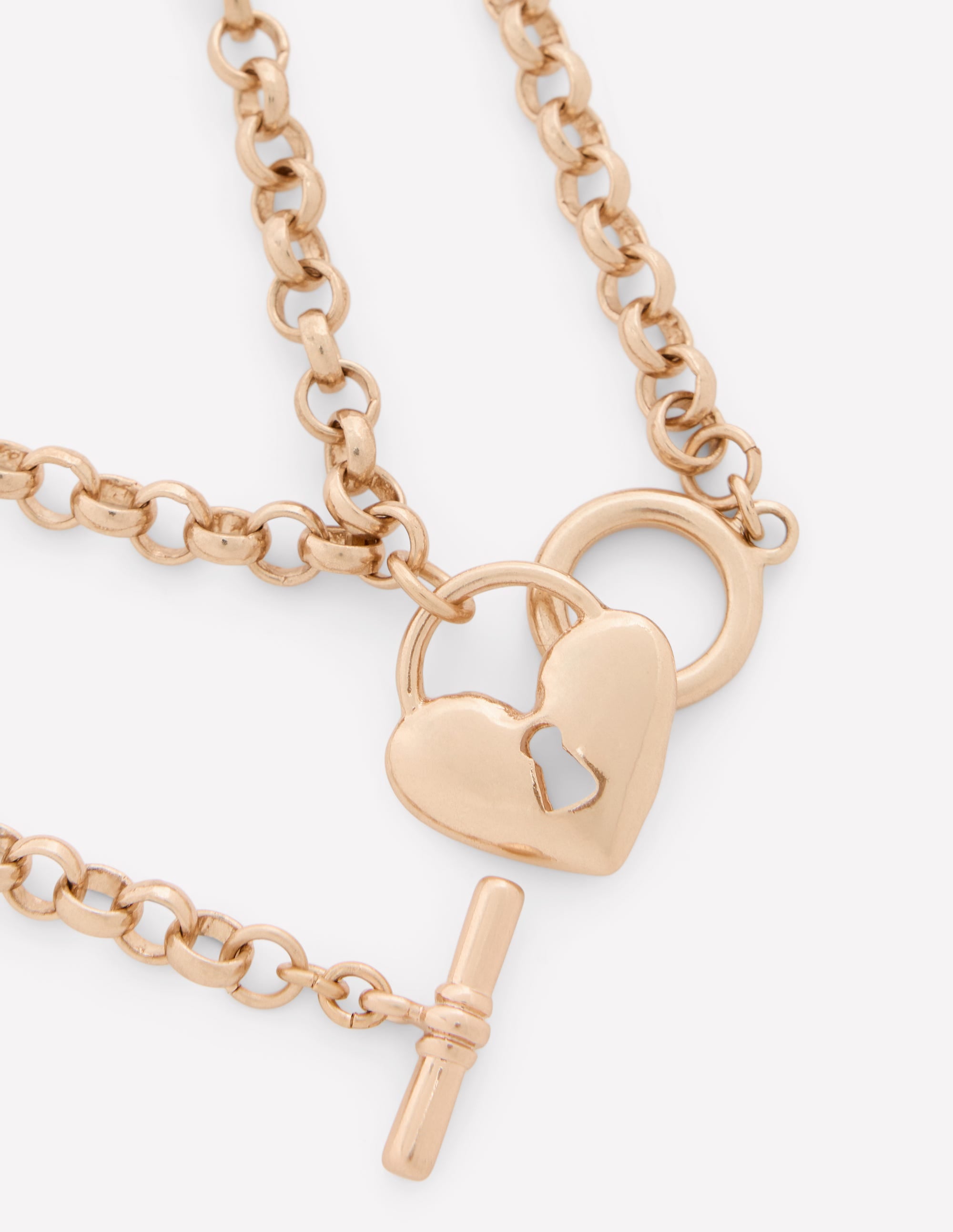 Love Lock Necklace-Gold - Image 4