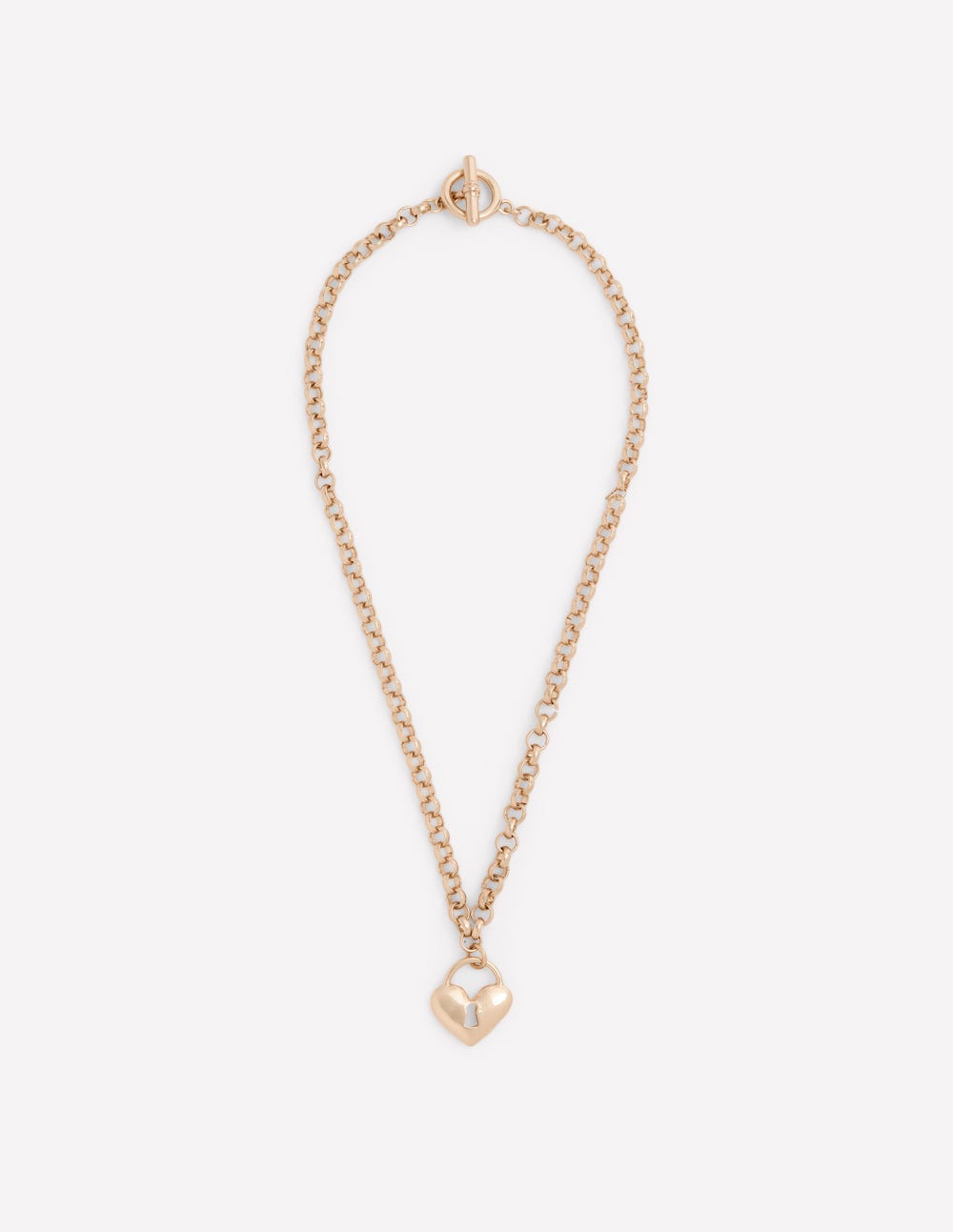 Love Lock Necklace-Gold-1