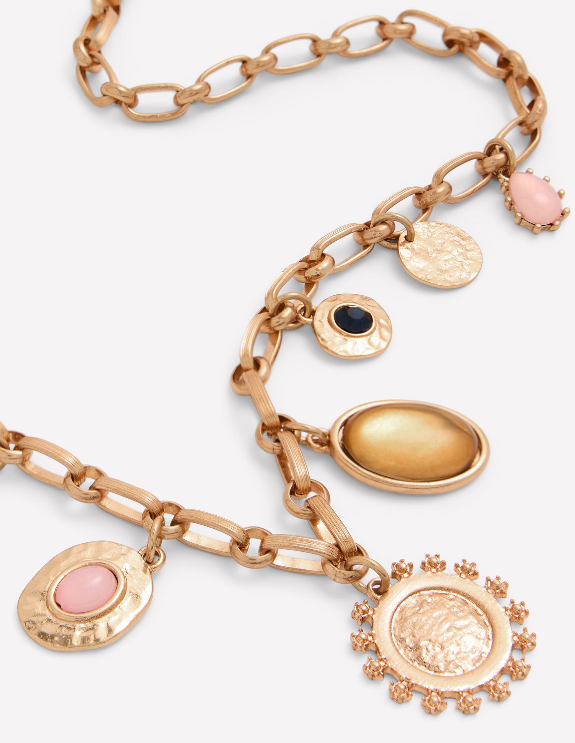 Eclectic Charm Necklace-Gold-3