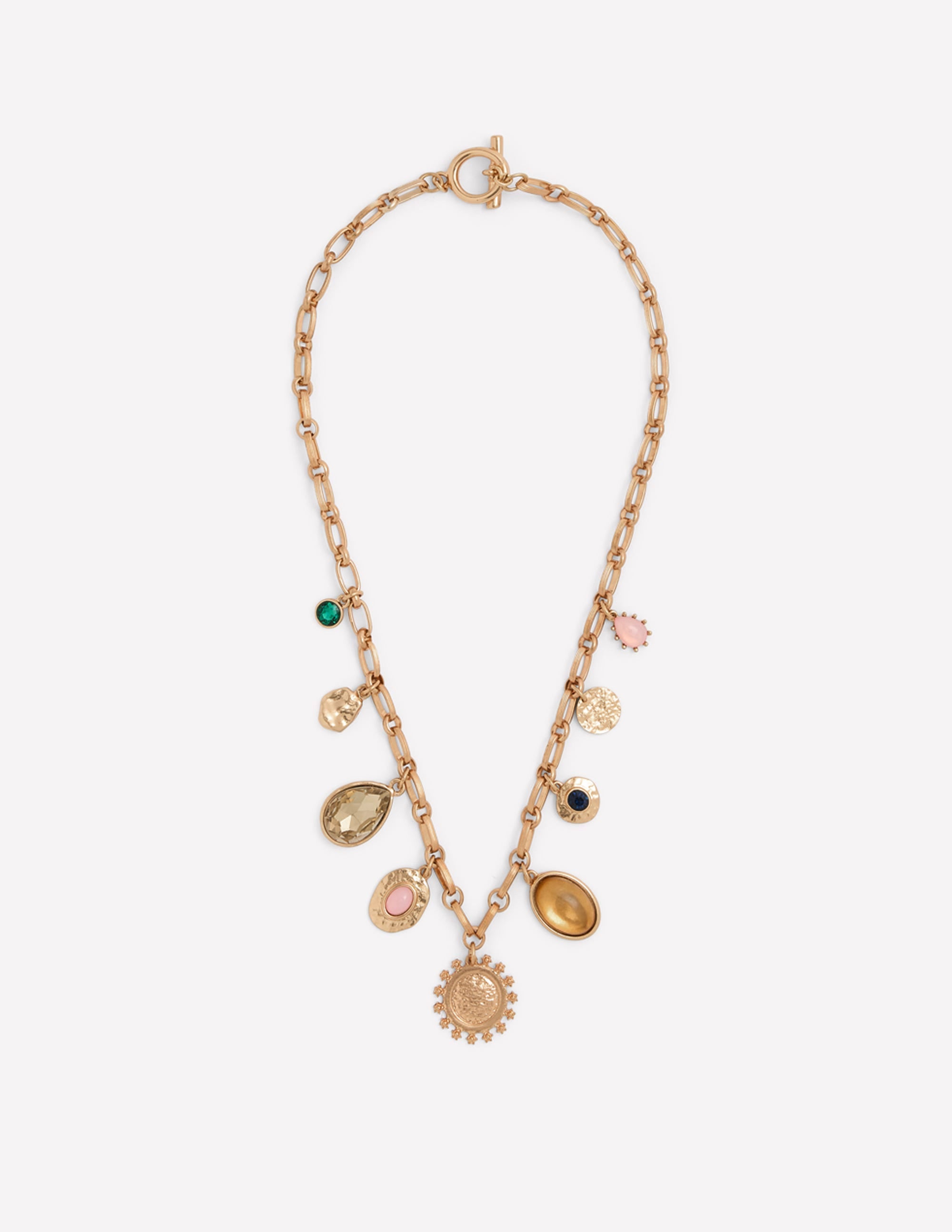 Eclectic Charm Necklace-Gold - Image 1